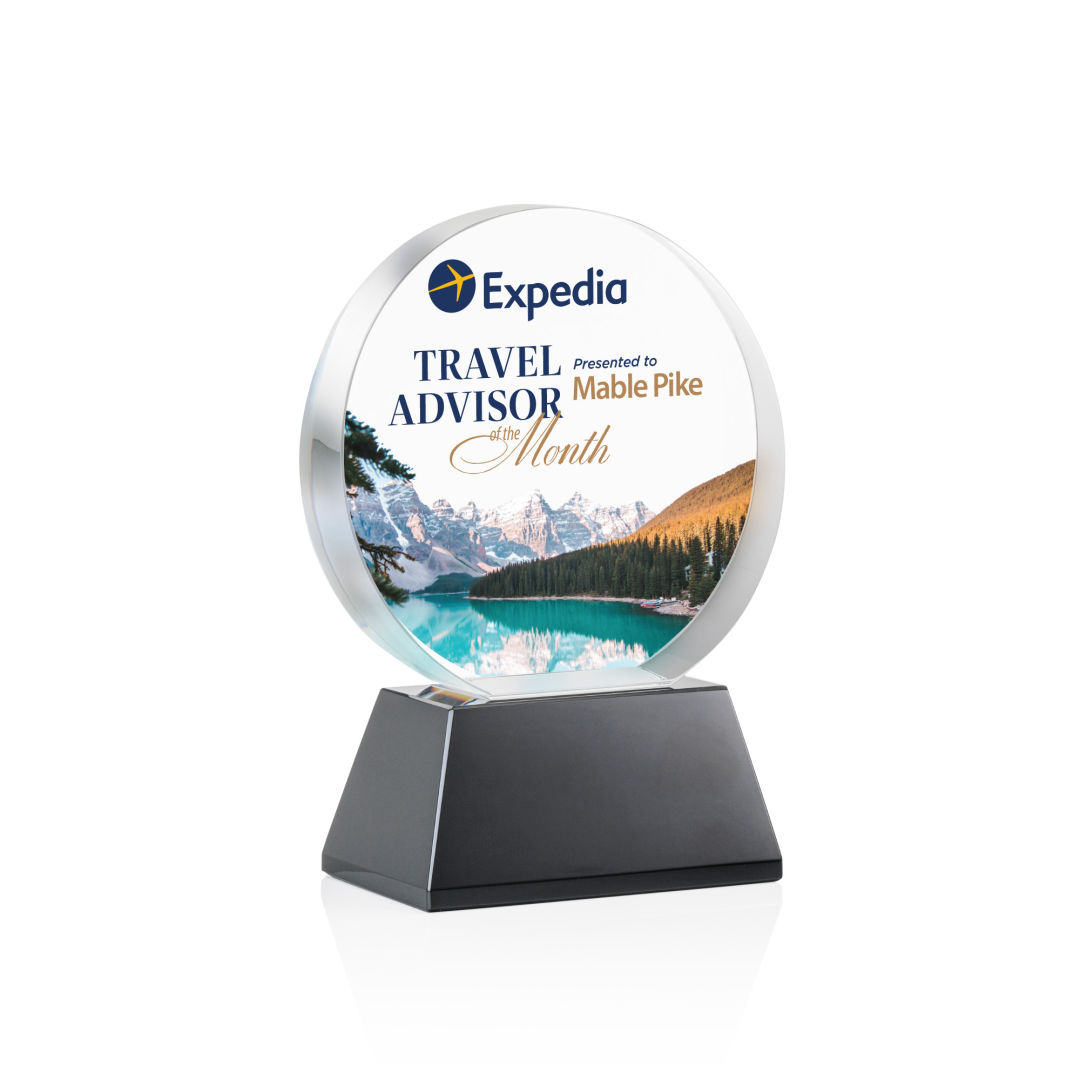 Glenwood Vividprint™ Award on Base - Black 14