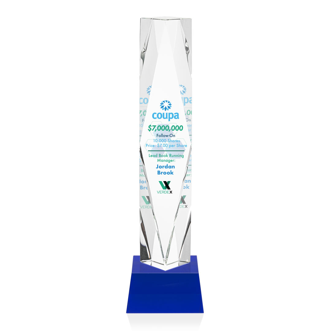 Toscana VividPrint™ Award on Base - Blue 5