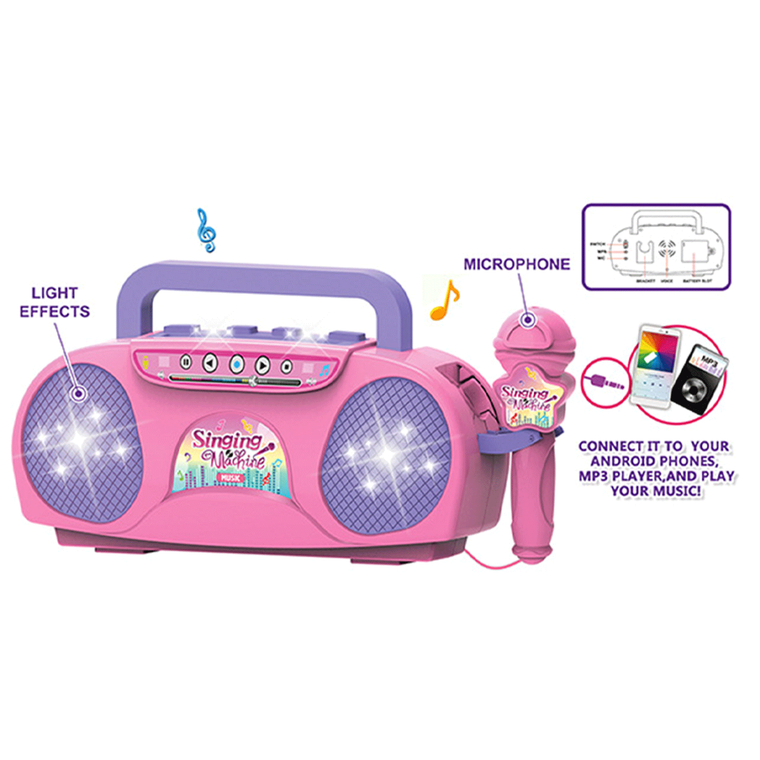 Baby Electronic Musical Instrument Kids Toy Microphone Set 1