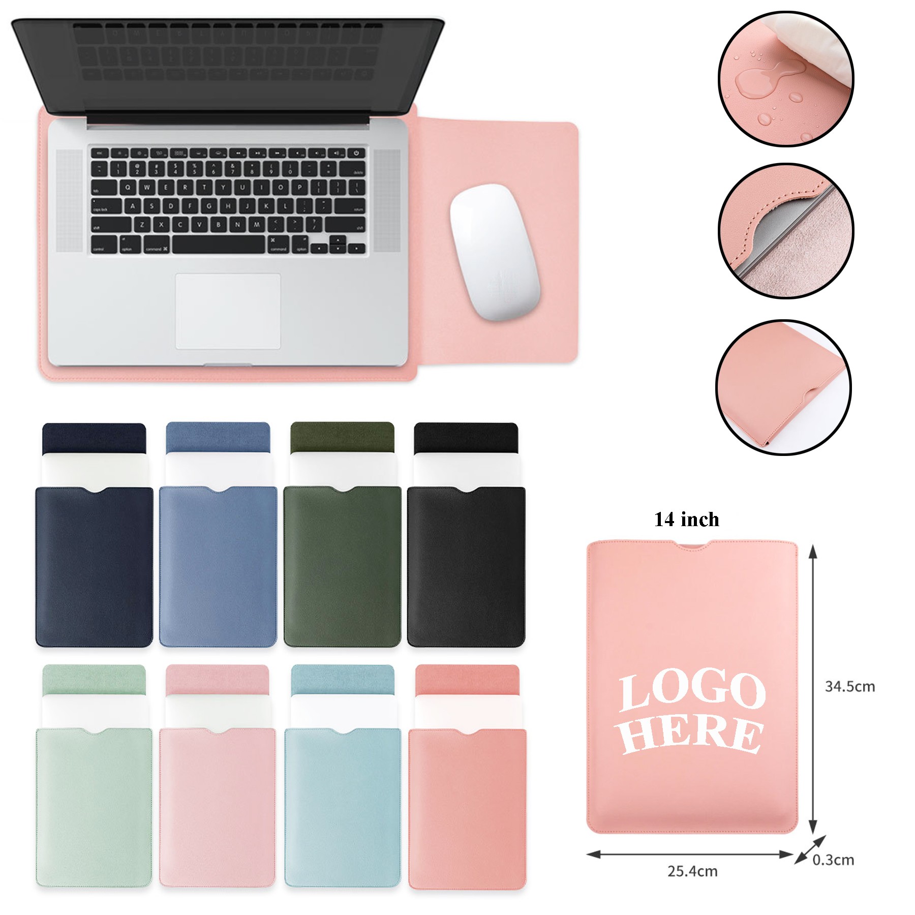 14 Inch Leather Laptop Sleeves 1