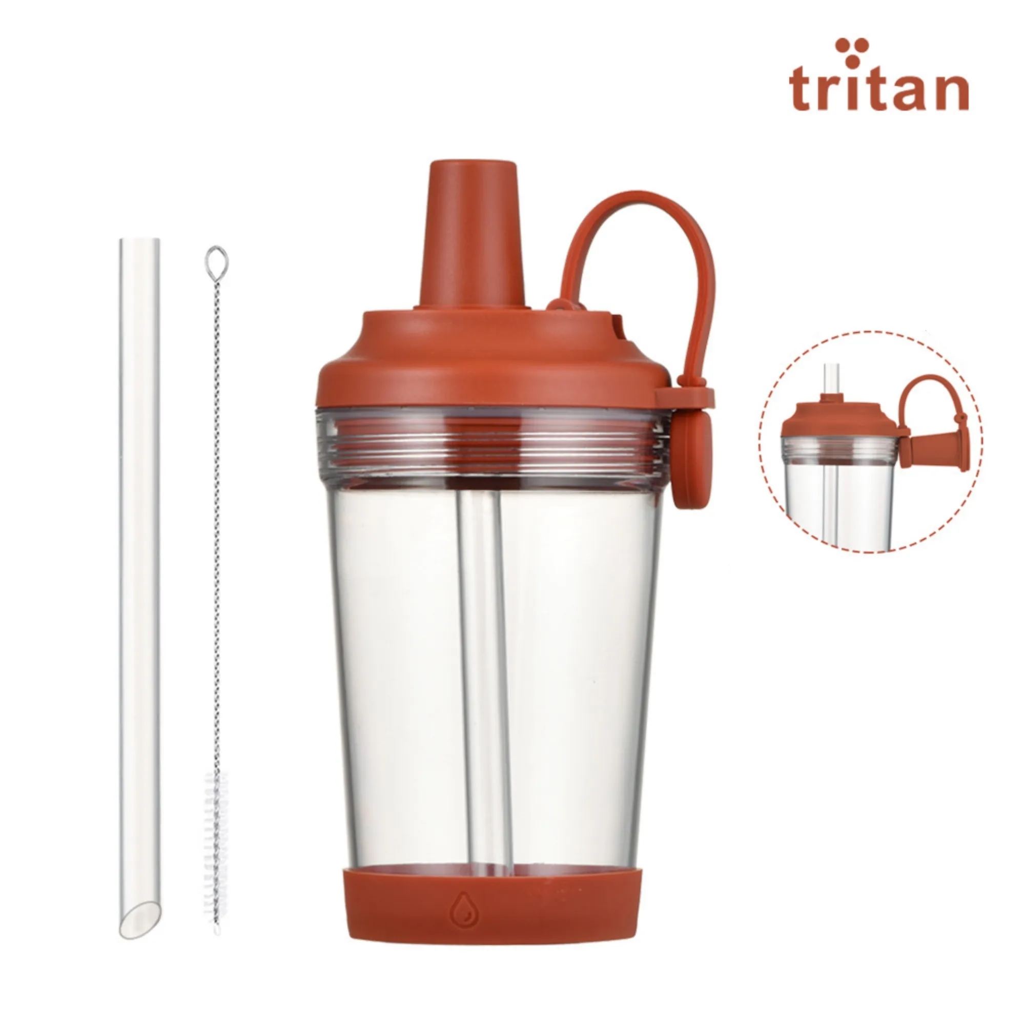 17oz Tritan Magnetic Handle Straw Cup 13