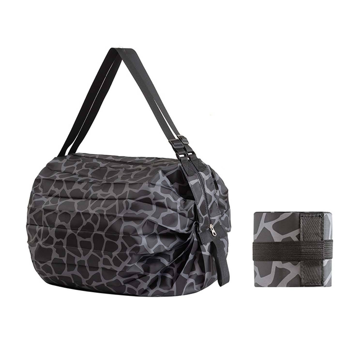 One-Shoulder Reusable Folding Grocery Bags for Shopping, custom tote bag with logo imprint 8