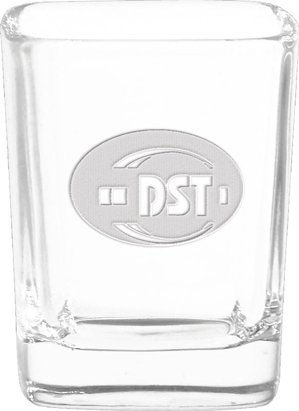 2.25 oz. Square Shot Glass - Deep Etched 13