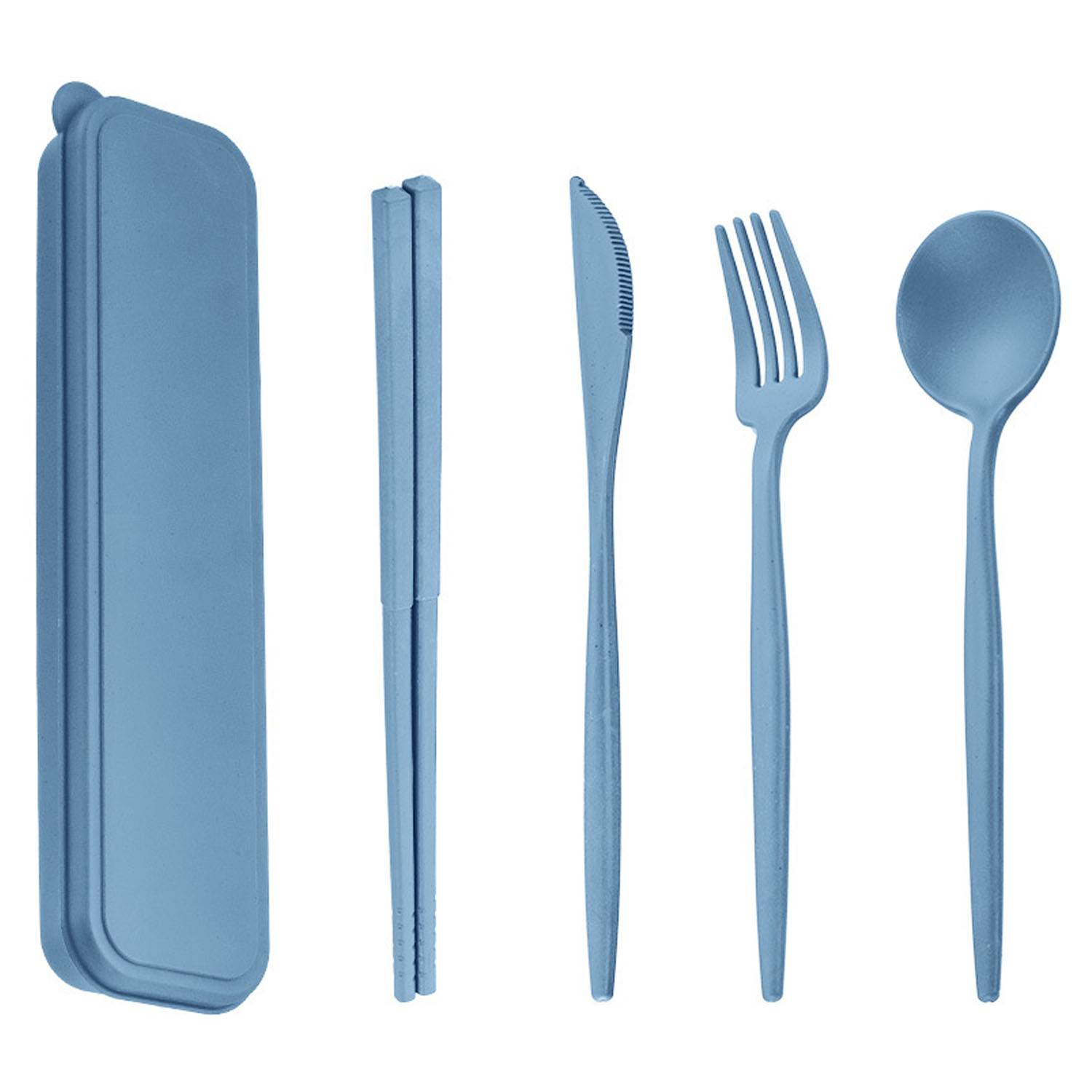 5PCS Eco Friendly Wheat Straw Cutlery Set 4