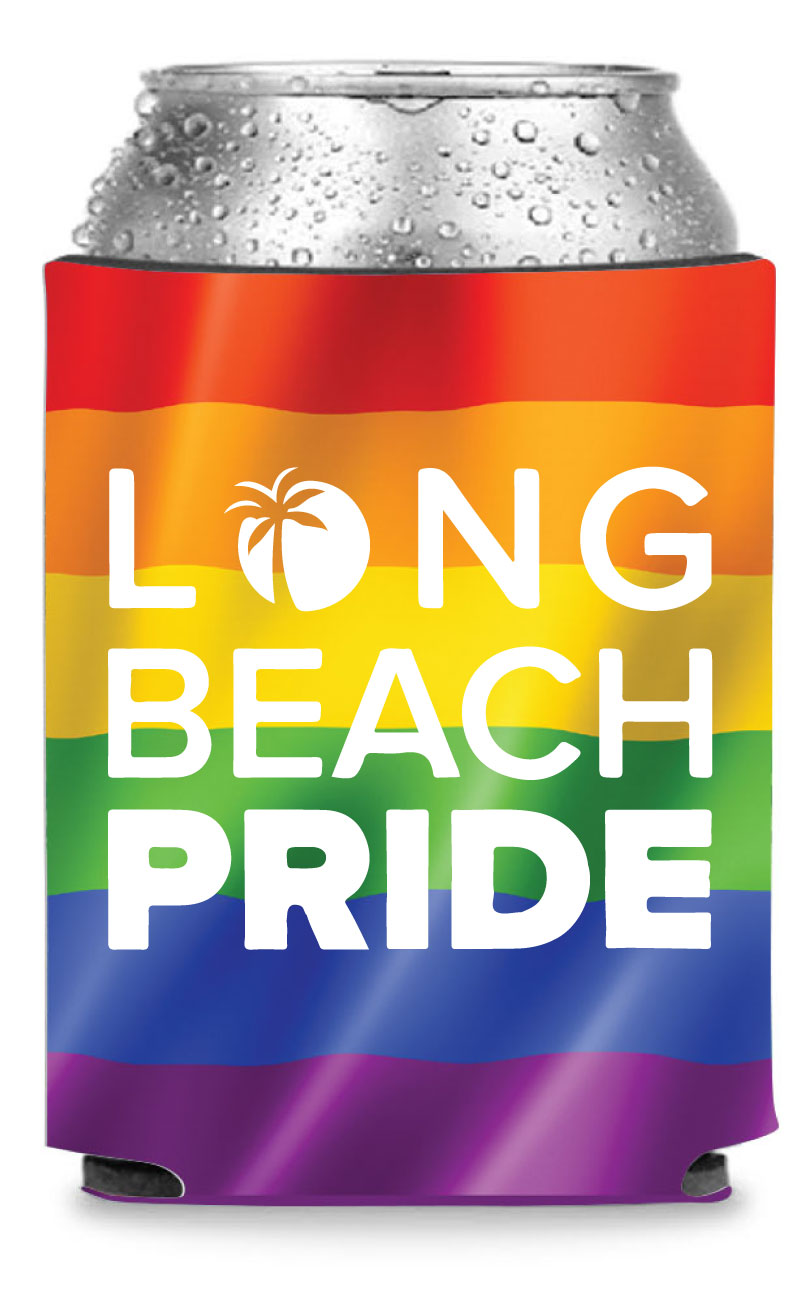 Rainbow Pride Collapsible Foam Can Cooler 1