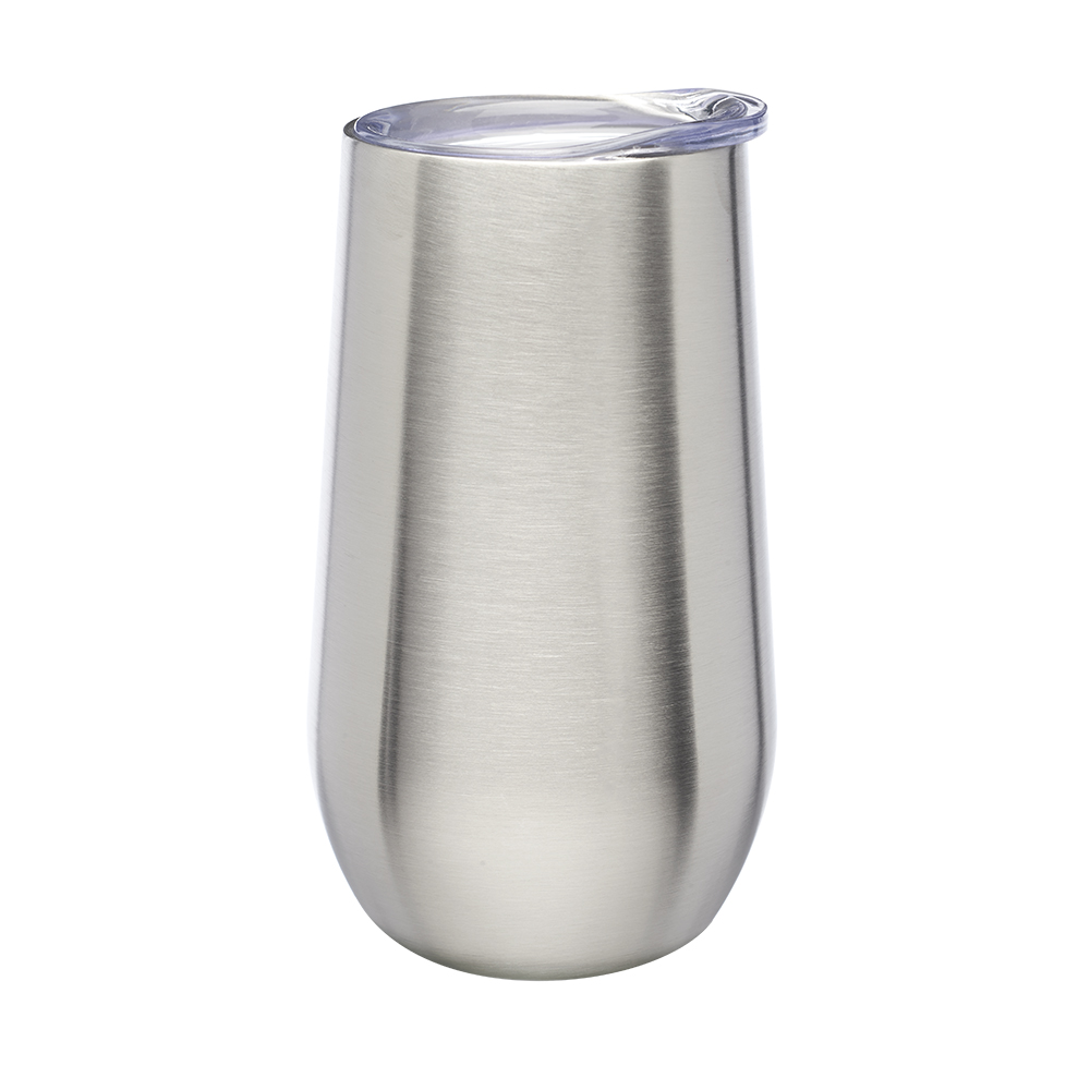 9 oz. Stemless Flute Wine Glasses with Lid 5
