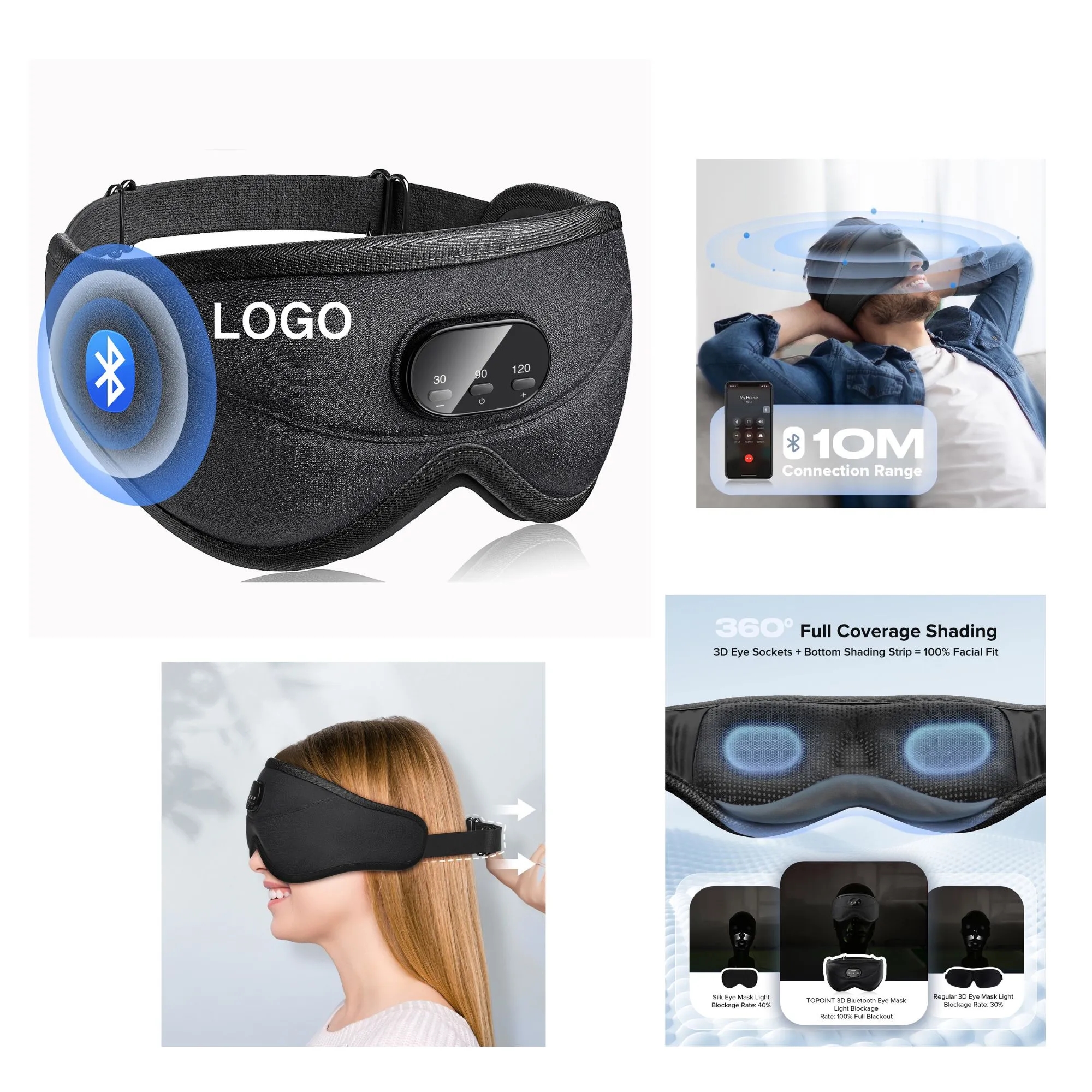 Bluetooth Sleep Headphones Mask 3