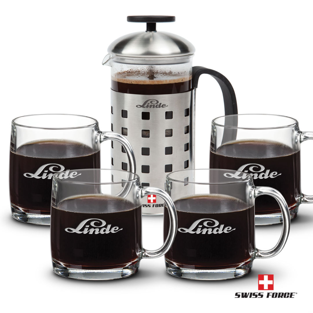 Swiss Force® Coffee Press & Nordic Mug Set 2