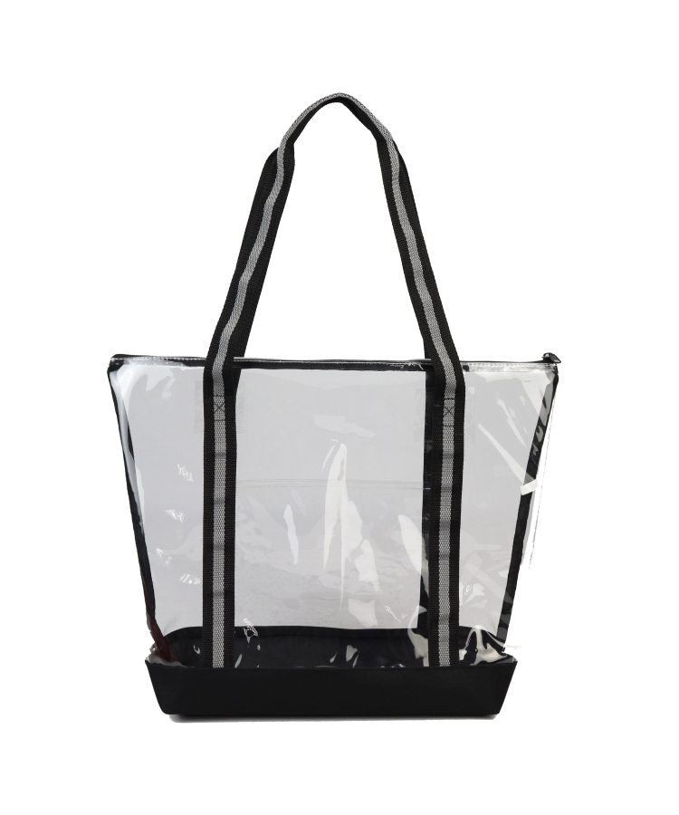 Union Printed - Clear Tote Bag w/ Zipper 6