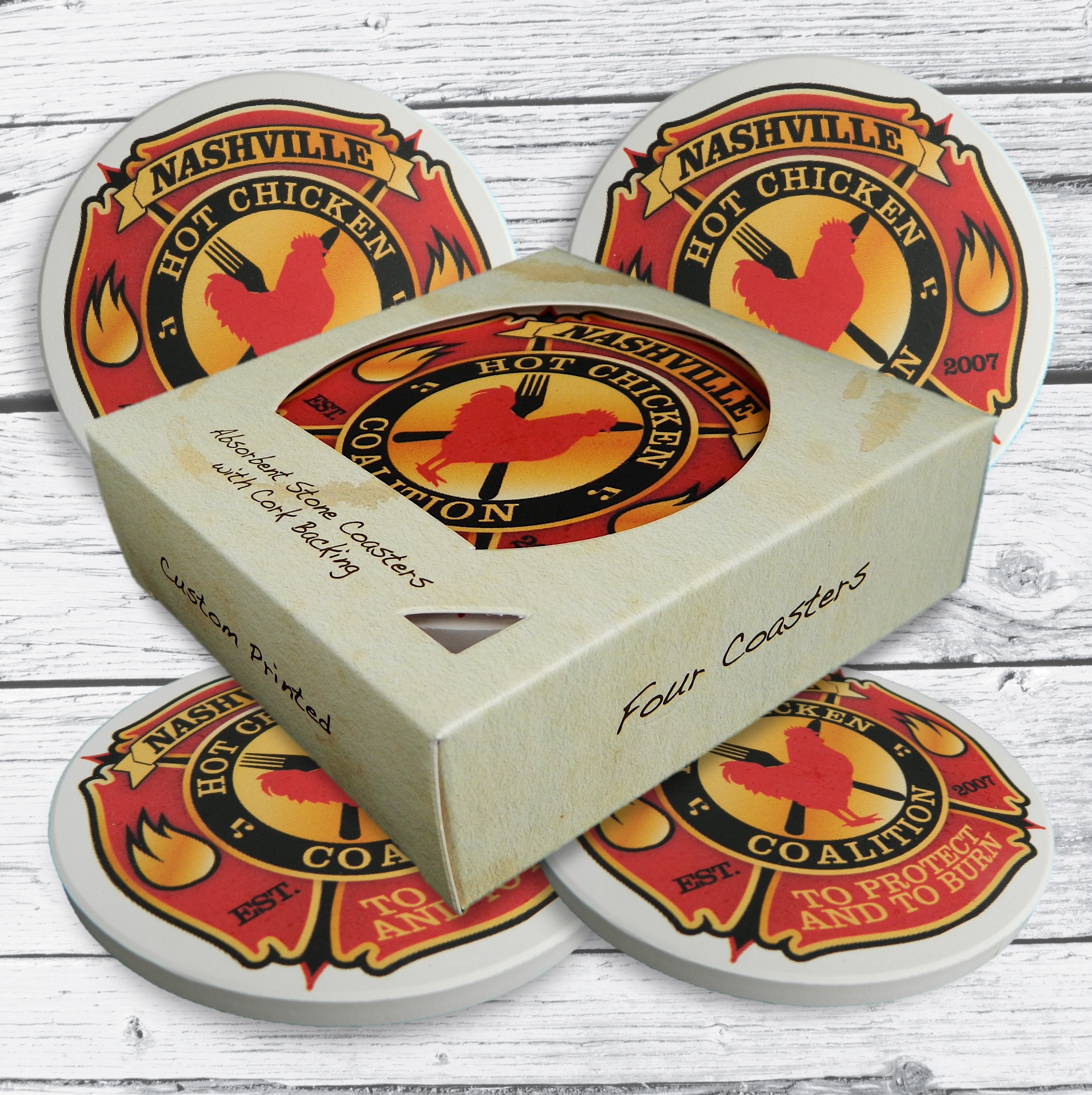 4 Round Coaster Box Set 2