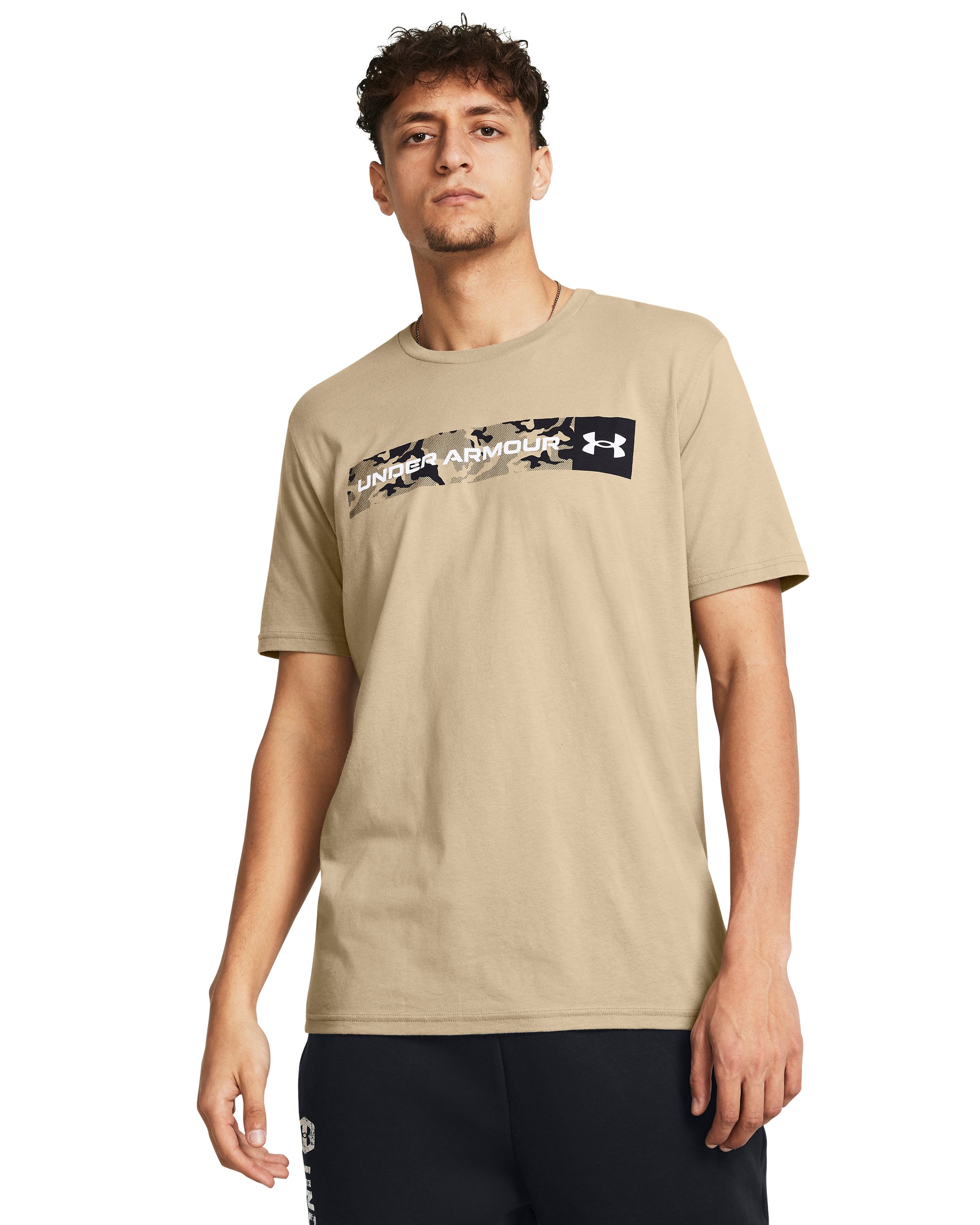 UA Camo Chest Stripe Men's Short Sleeve 8