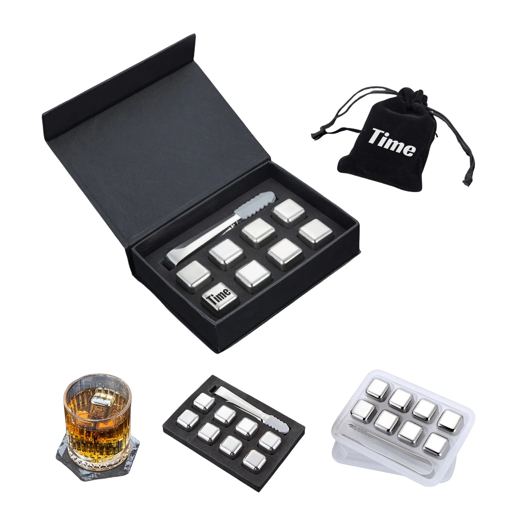 Whiskey Square Ice Cube Gift Set