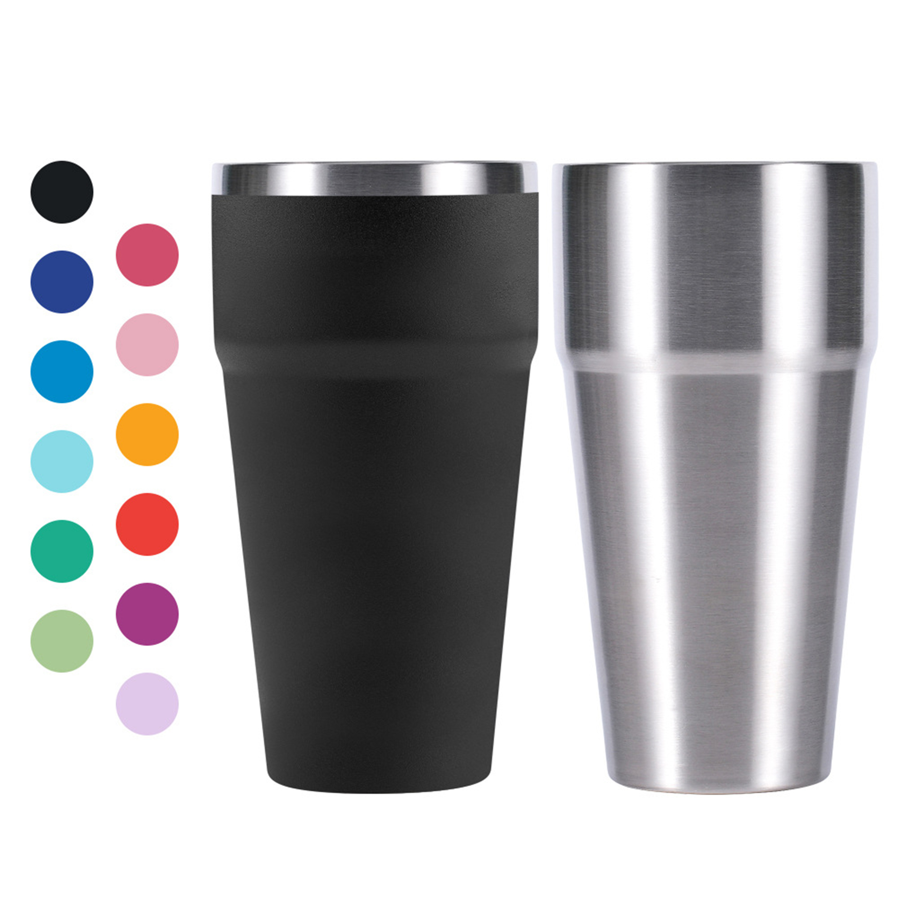 Colorful 20 Oz Insulated Mug With Lid 1