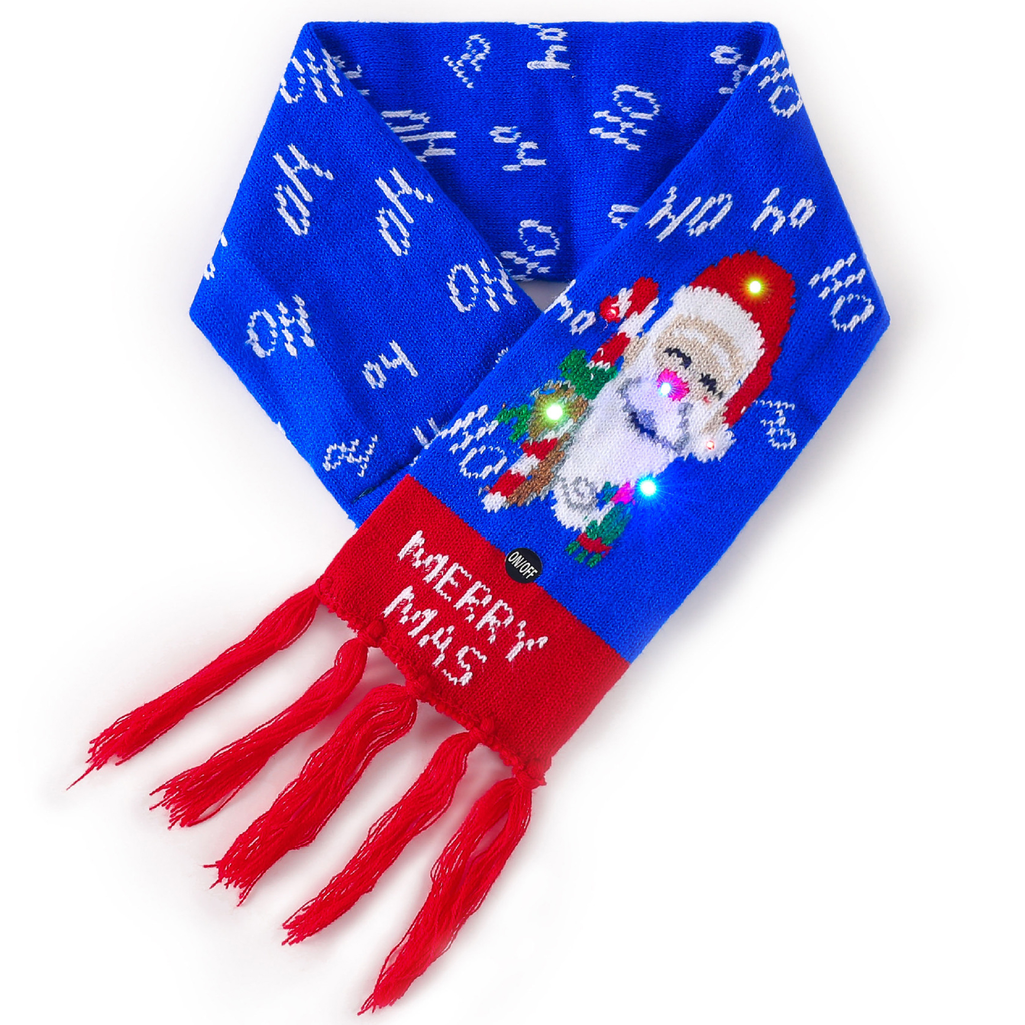 LED Lighted Scarf with Patterned Design 8