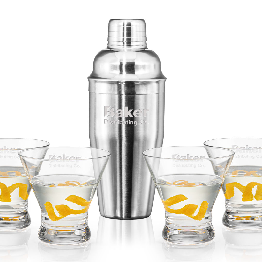 Connoisseur Shaker & Rideau Martini Set 4