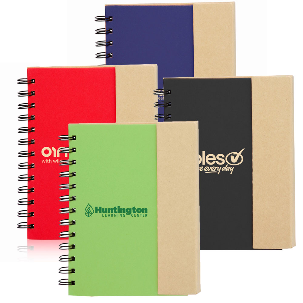 Eco Flip Top Notebook with Sticky Notes - 5.25" W x 7" H 1