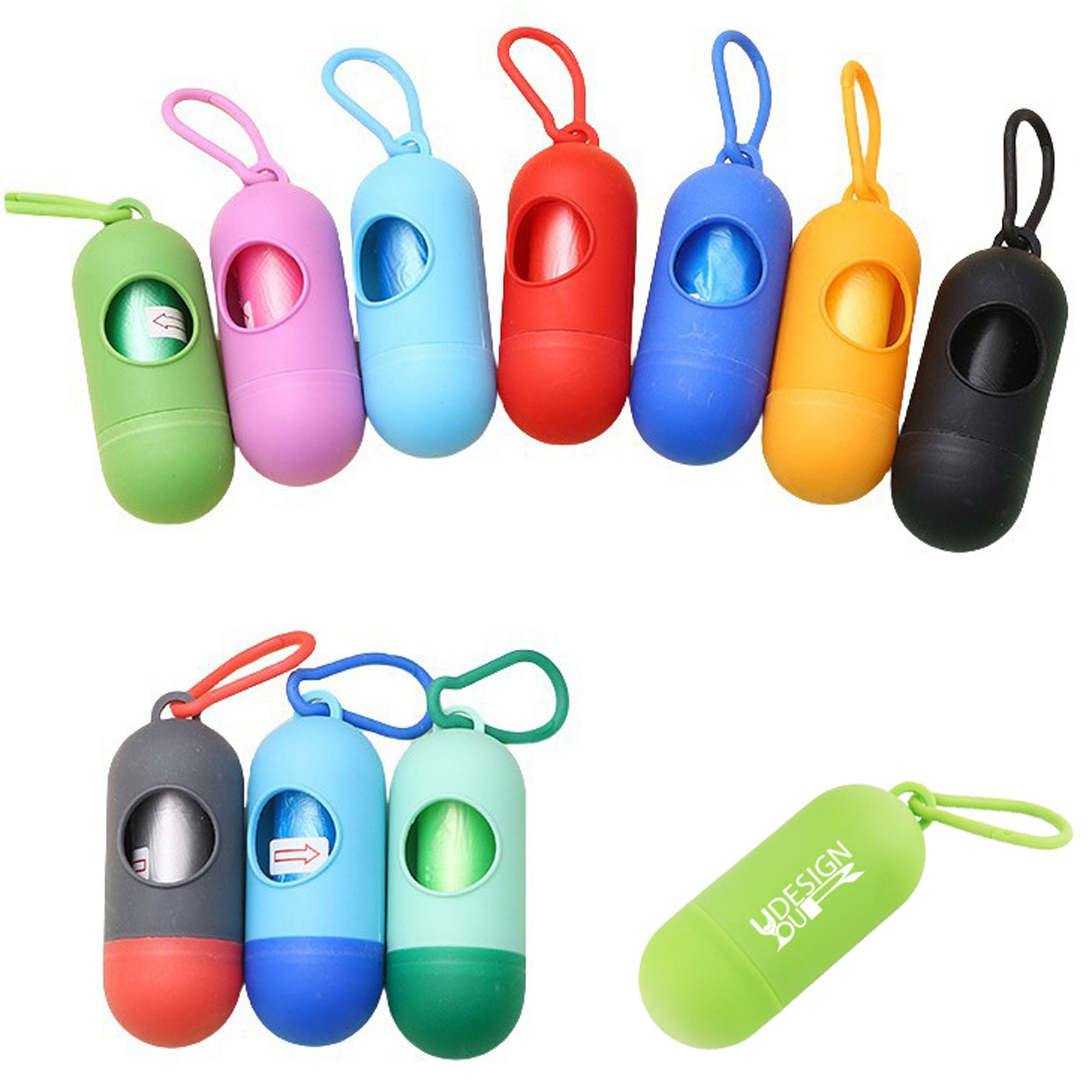Dog Poop Pickup Bags Holder Dispenser 2