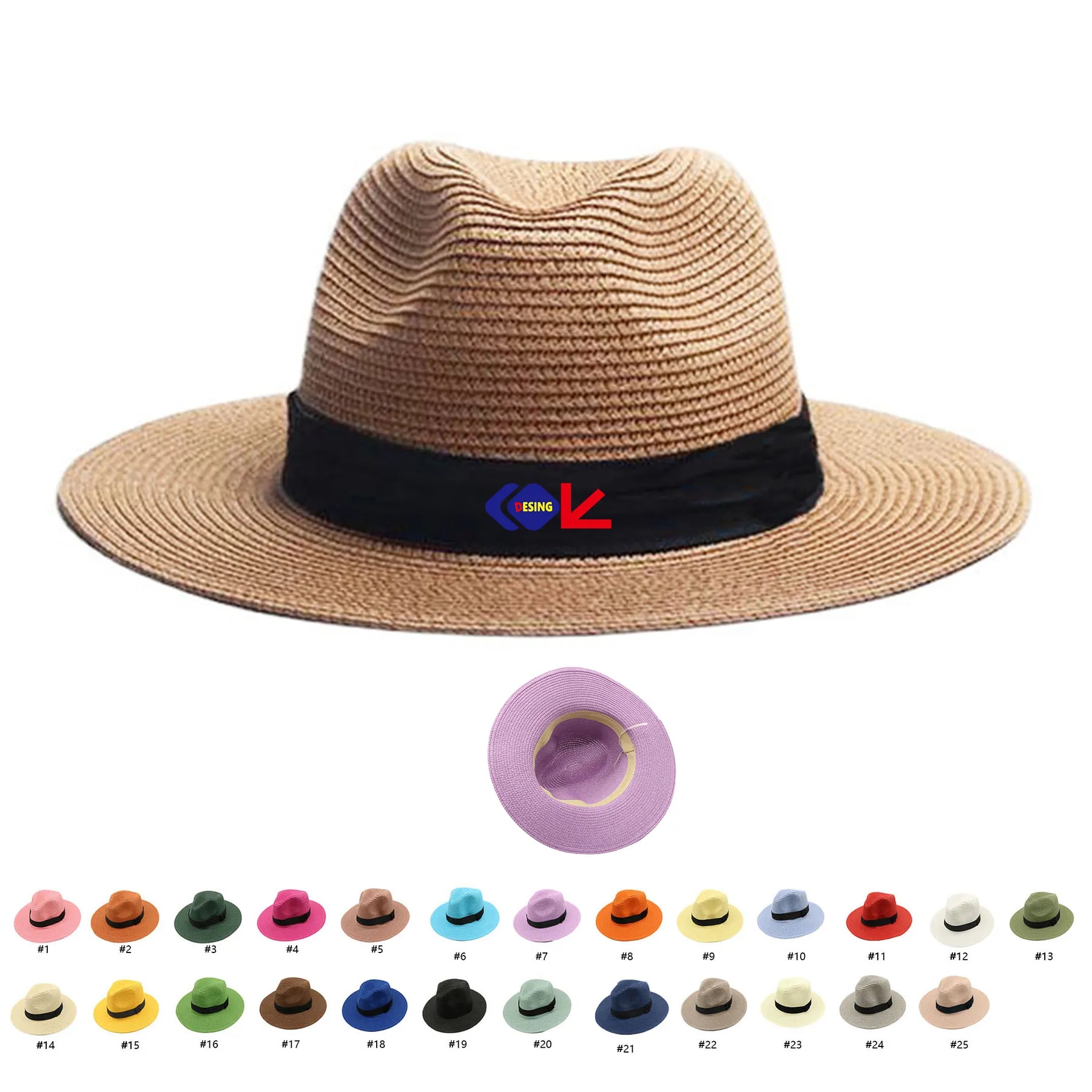 Fedora Summer Straw Panama Hat 3