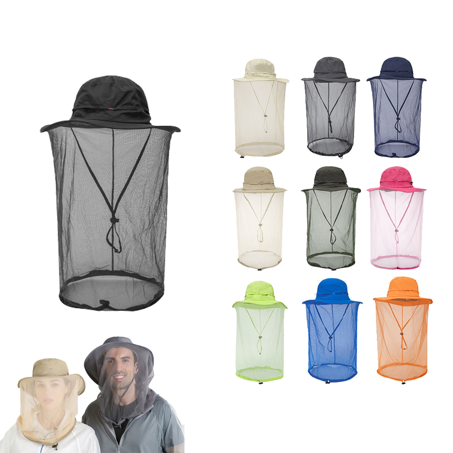 Mosquito Head Net Hat 1