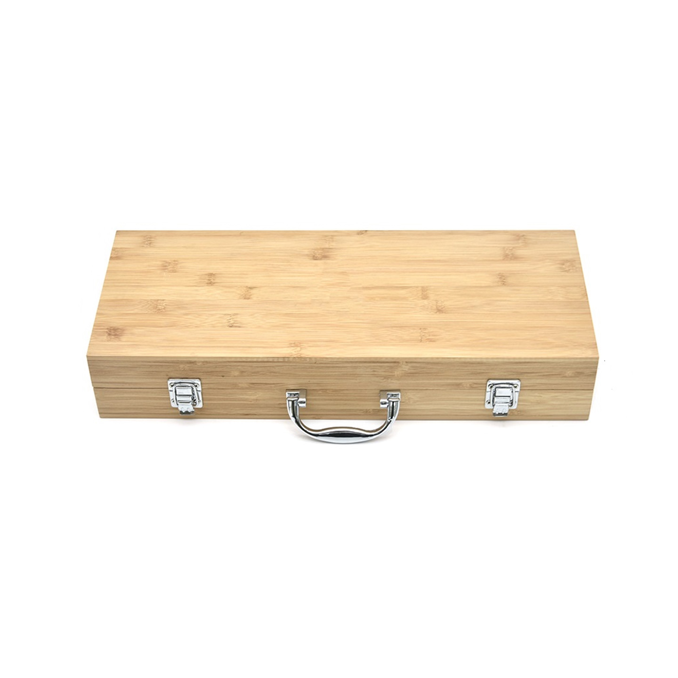 5pcs BBQ Tool Set with Bamboo Box (direct import) 3