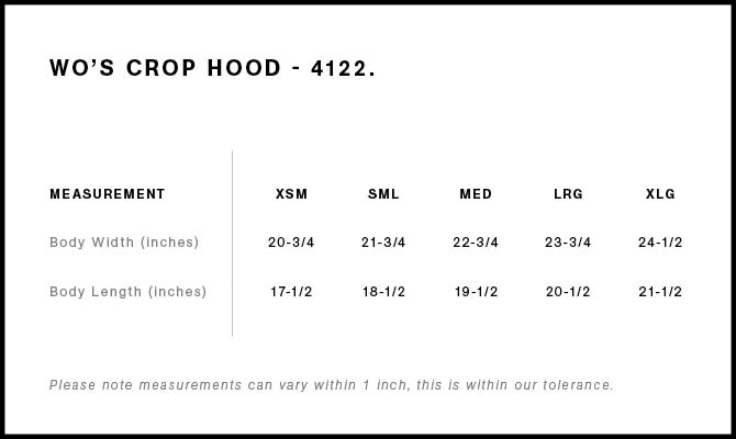 Wo's Crop Hood | 4122 21