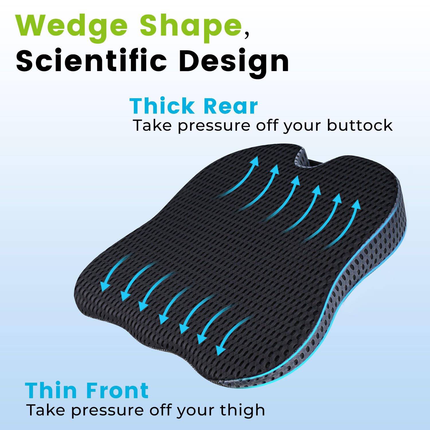 Custom Car Breathable And Elevated Cushion 8