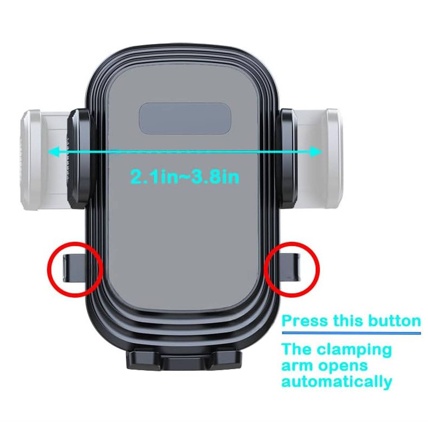 Plastic Anti-Vibration Universal Car Cup Holder Phone Mount 4