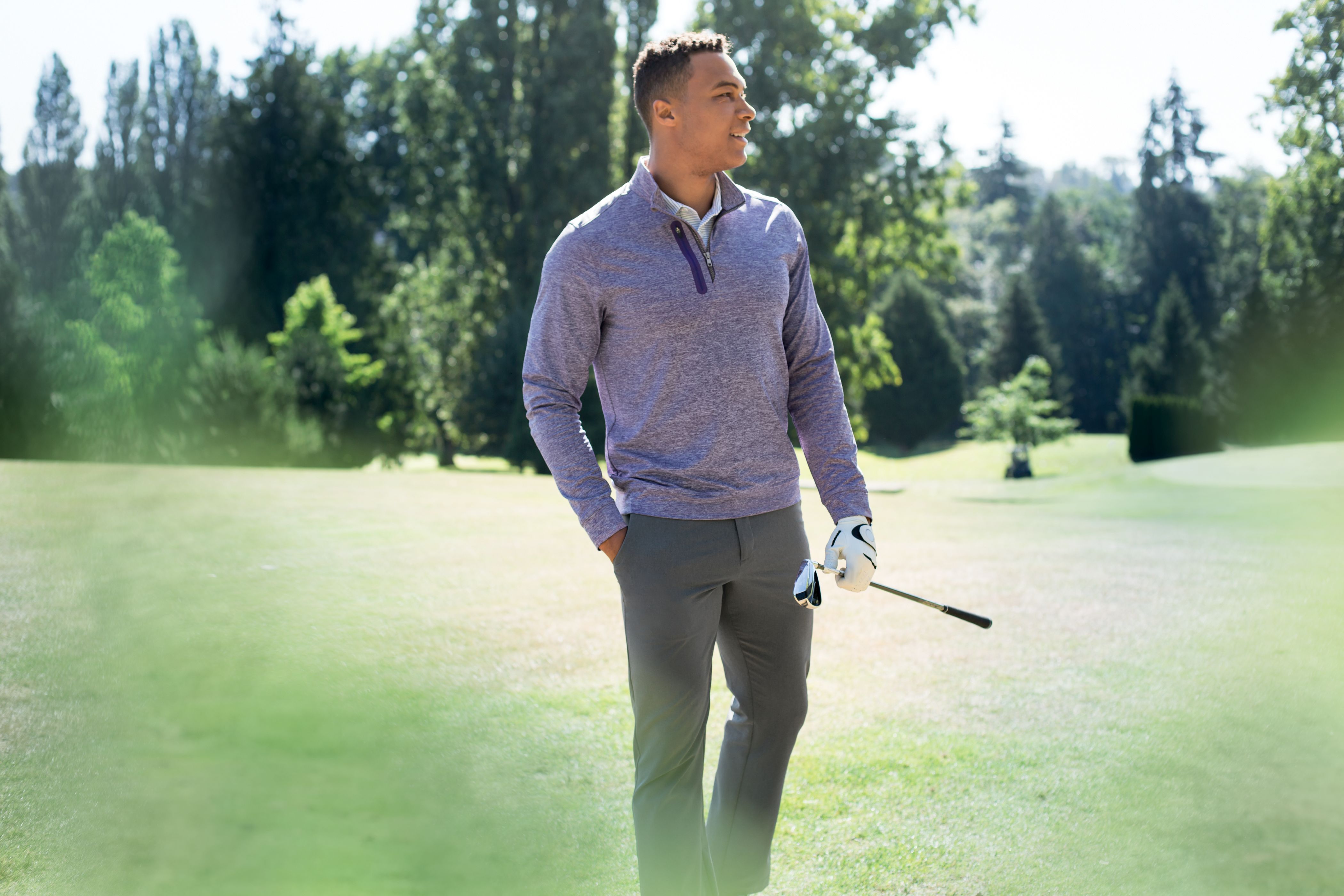 Cutter & Buck Stealth Heathered Mens Quarter Zip 17