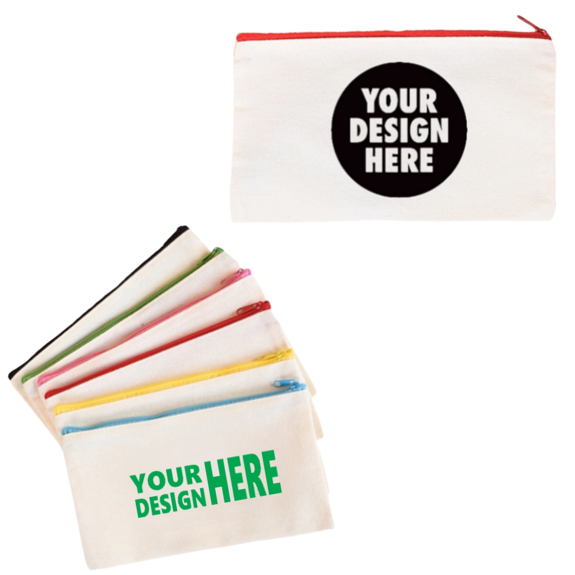 Deluxe Canvas Pencil Bag with an Eye-Catching Zipper 1