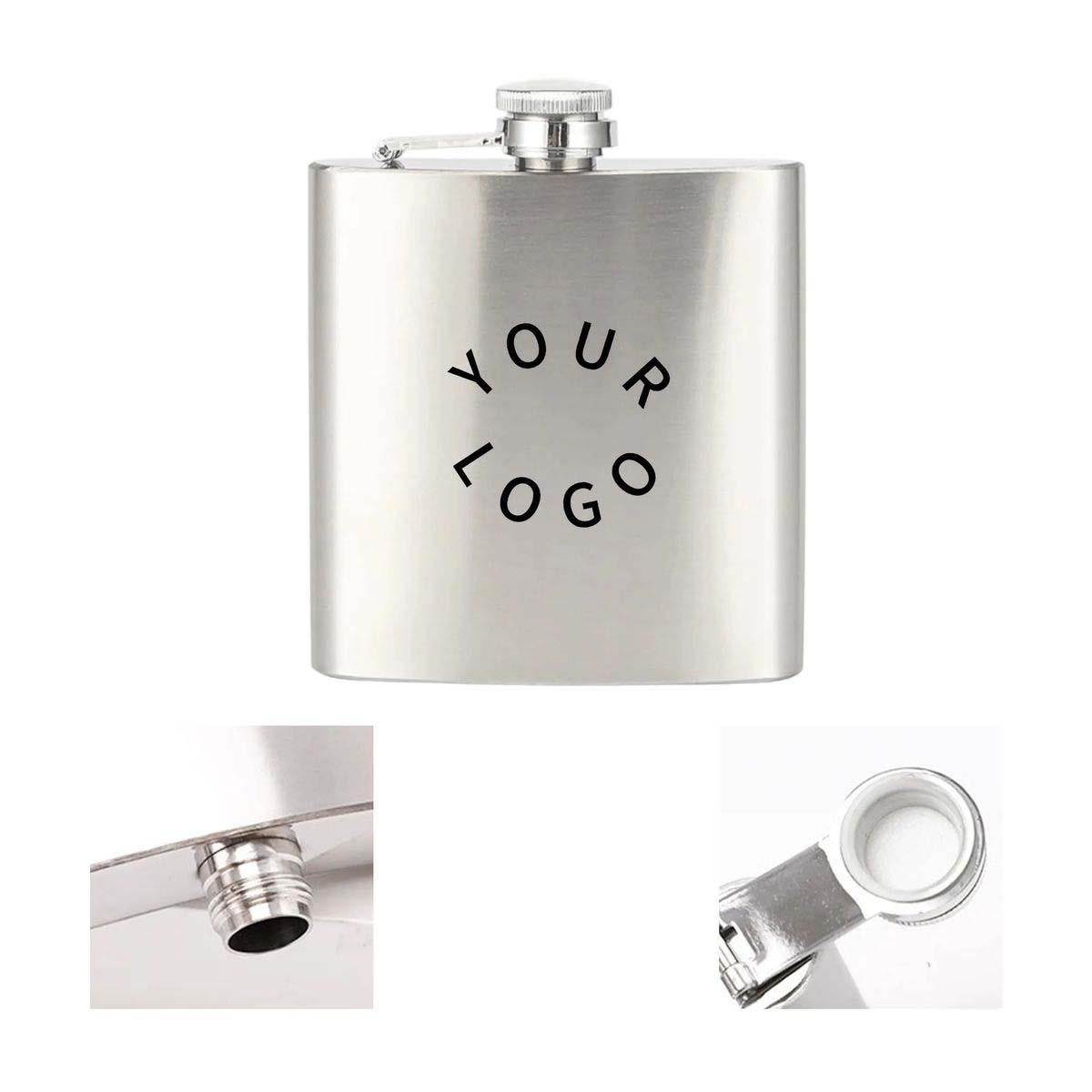 Durable Stainless Steel Pocket Flask for Liquor 3