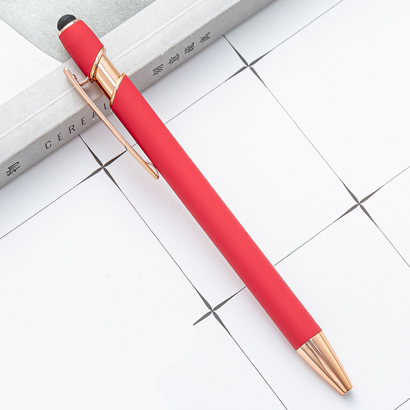 Soft Touch Aluminum Stylus Ballpoint Pen 5
