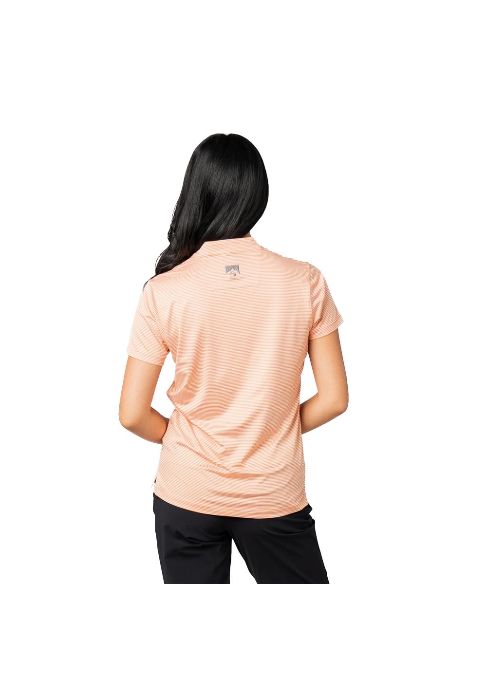 Storm Creek Women's Optimist II Microstripe Short Sleeve Polo 12