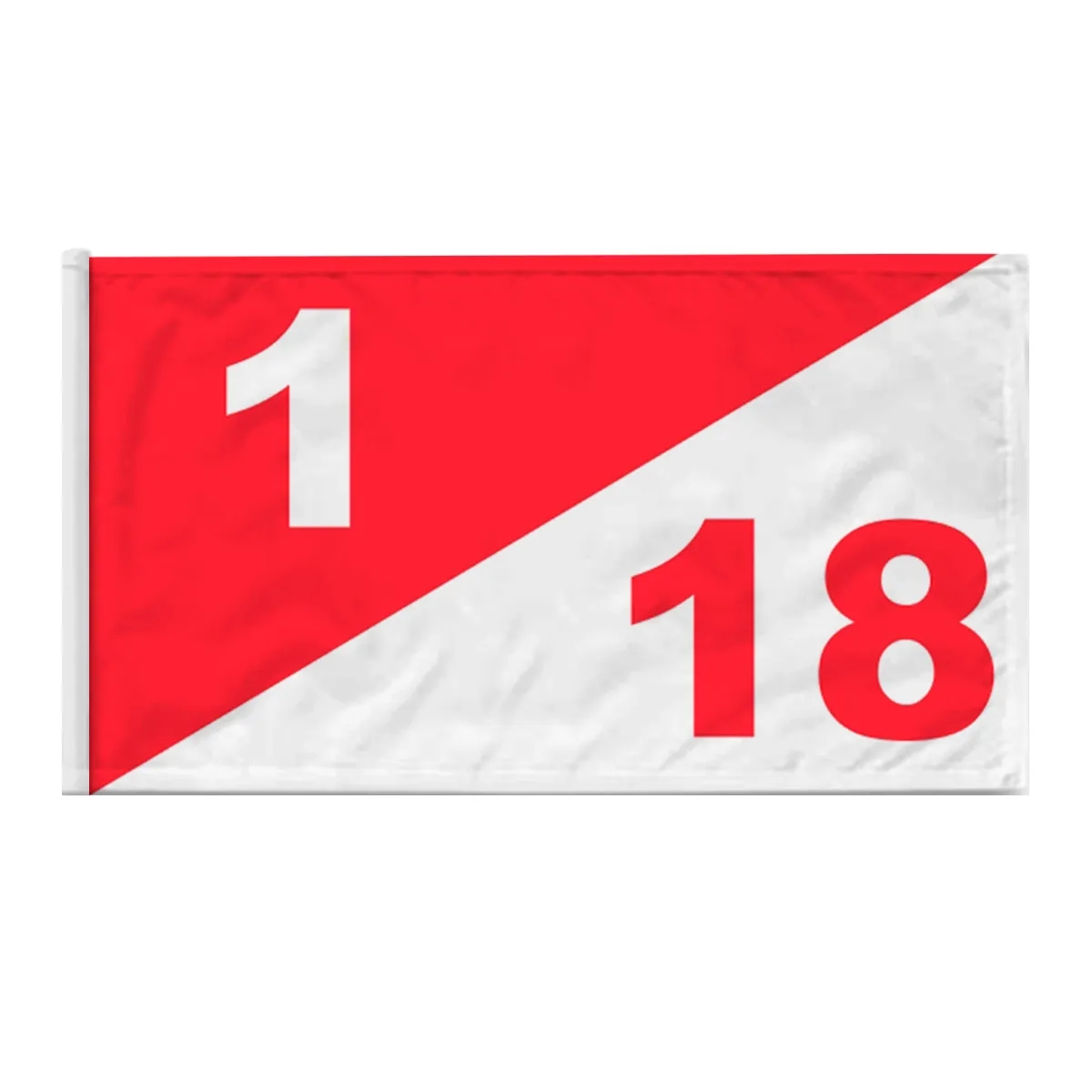 Standard 1/18 Hole Golf Flags - Diagonal 1