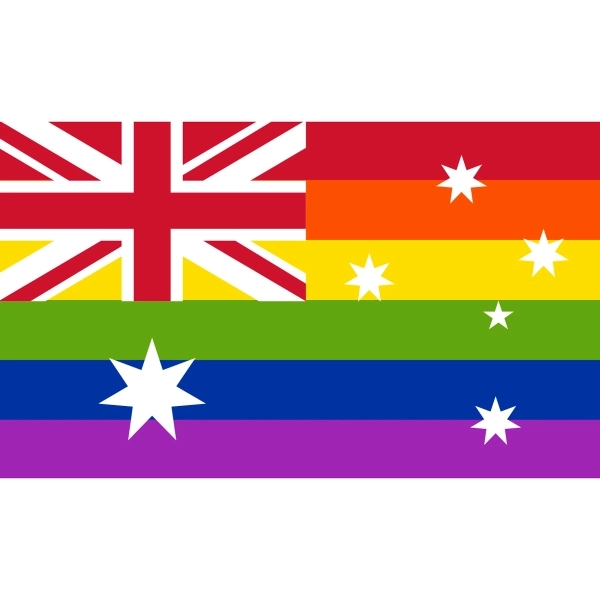 Australia Pride Motorcycle Flag 1