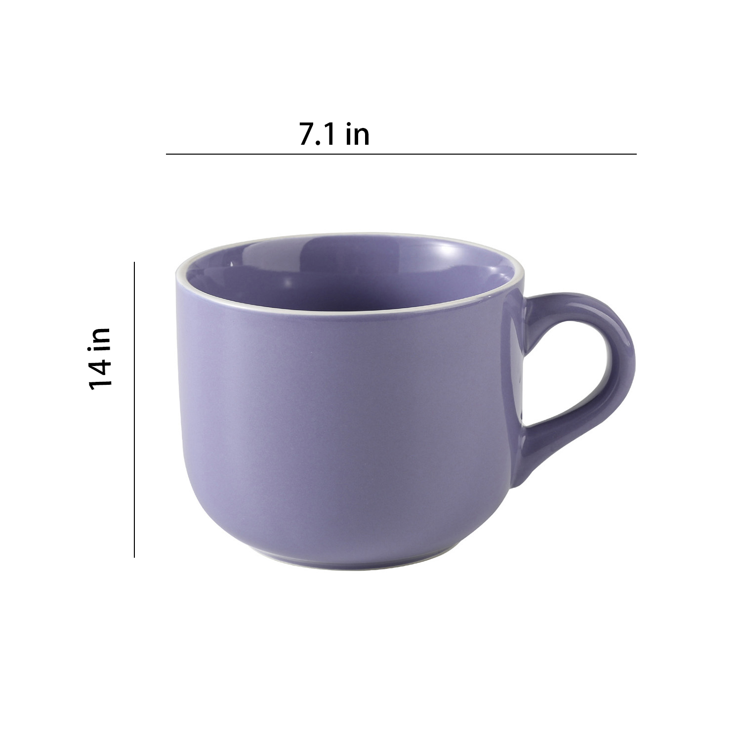 20oz Large Capacity Ceramic Mug w/ Handle 11