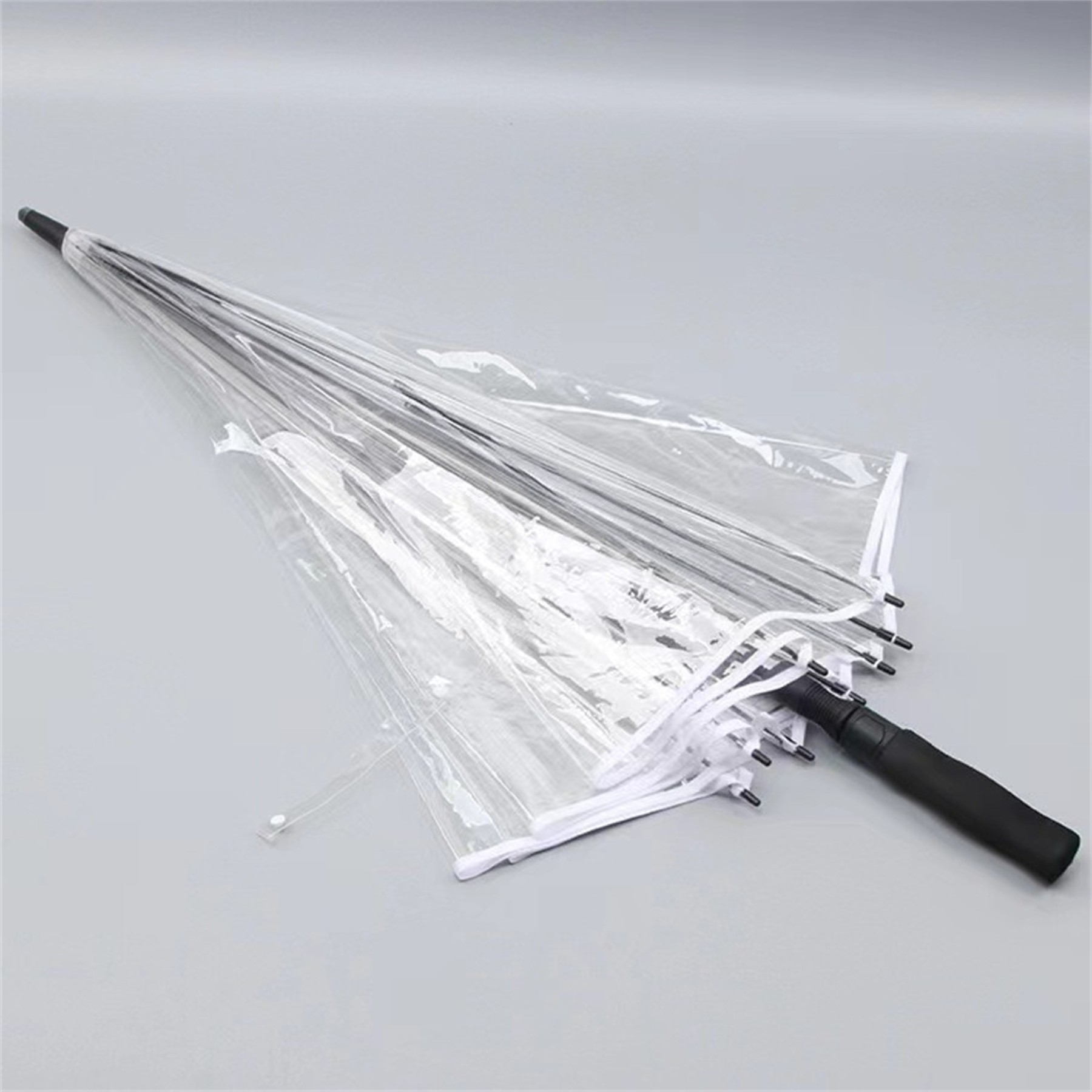 60" Automatic Open Clear Umbrella 3