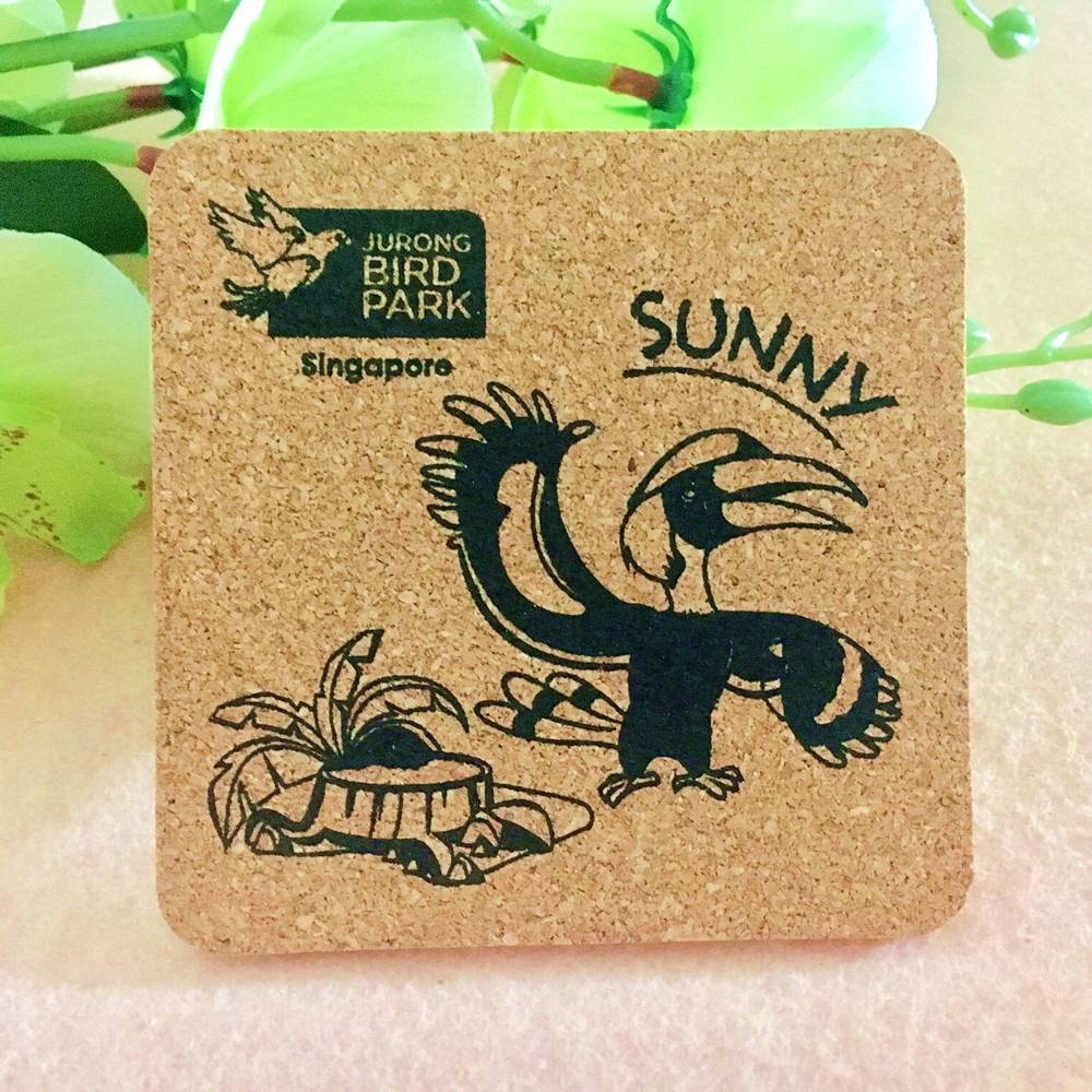 Custom Square Absorbent Cork Coasters 5