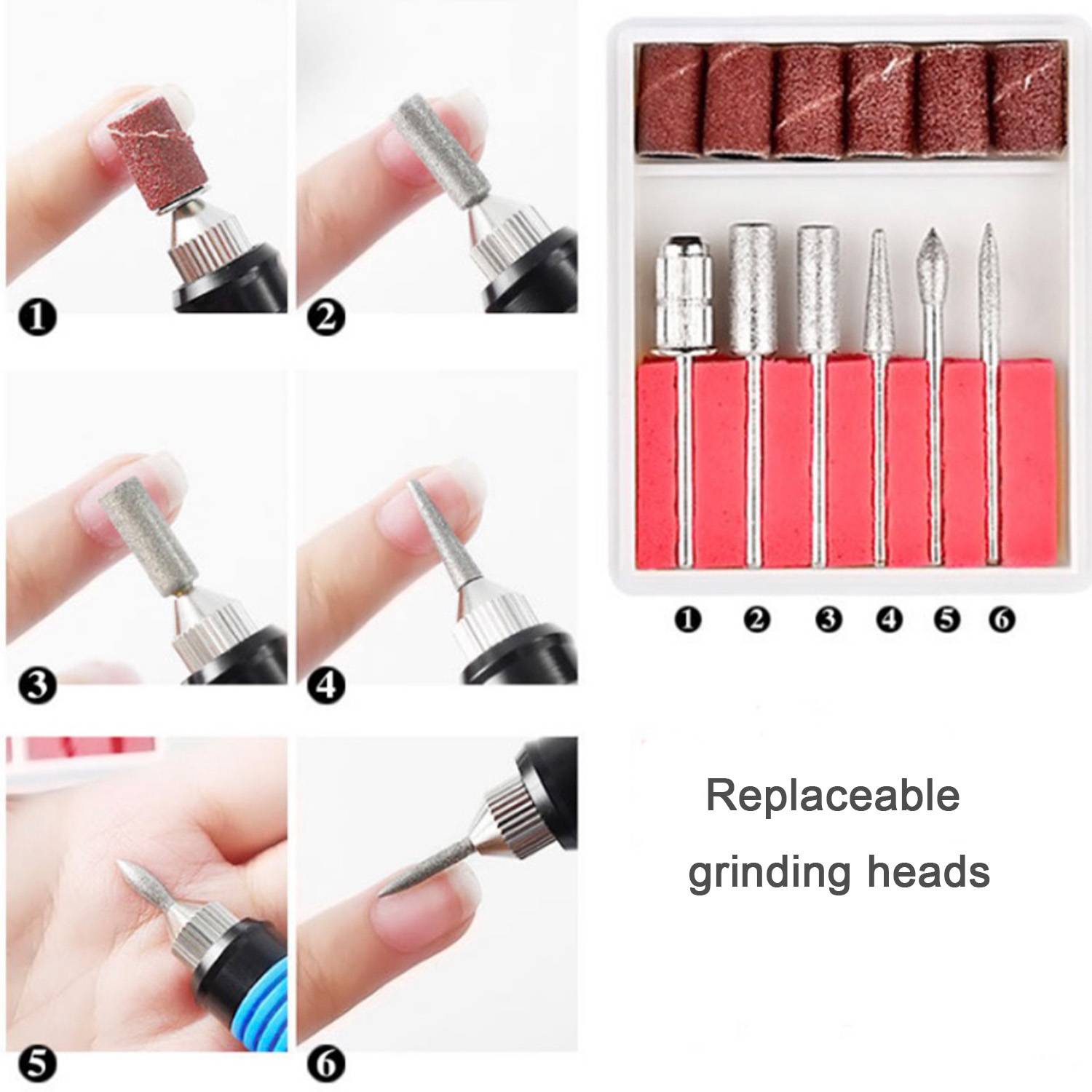 Electric Nail Drill Polisher Kit 5