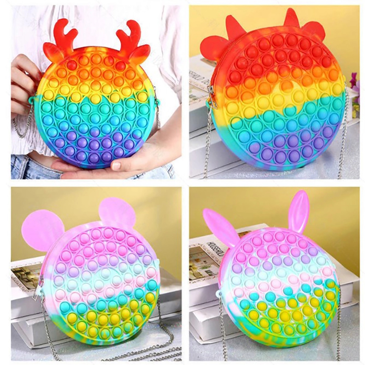 Kid's Fidget Toys Push Bubble Purse 3