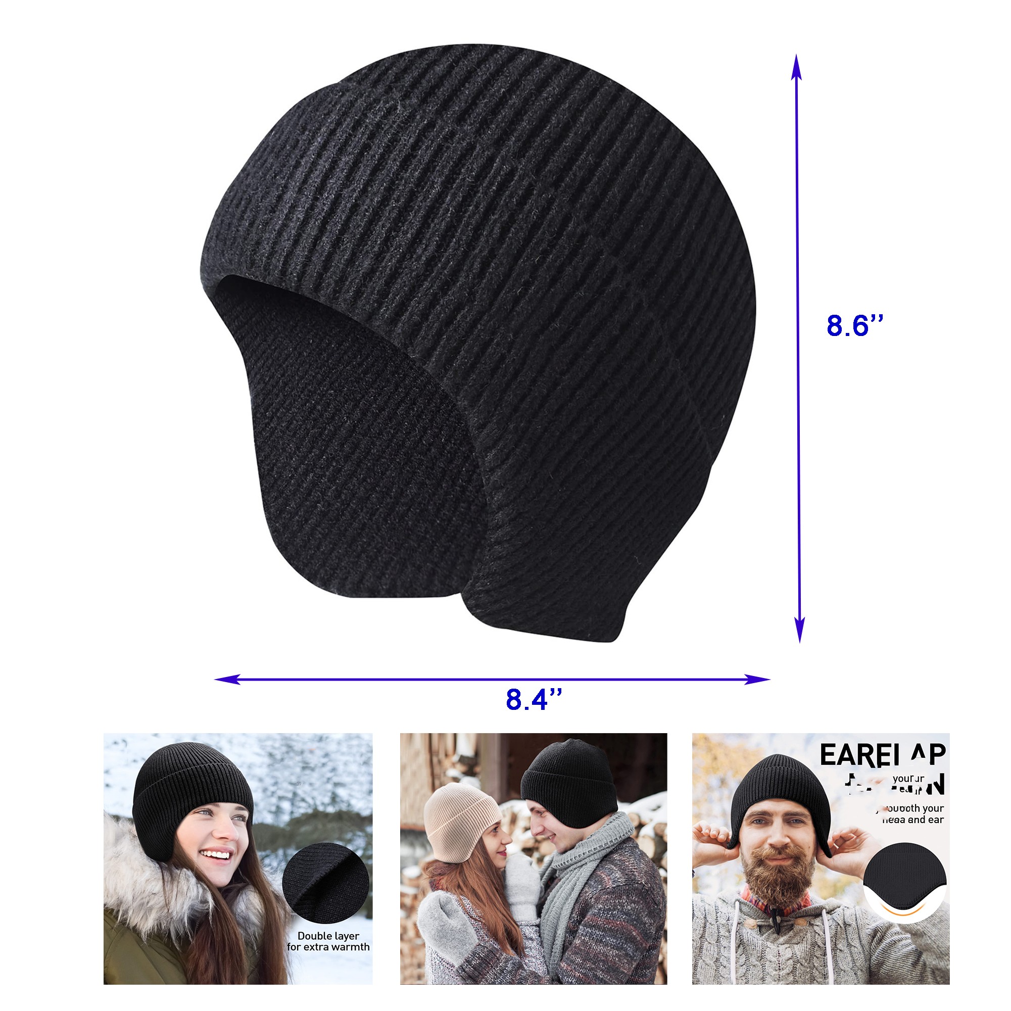 Knit Beanie Hats 3