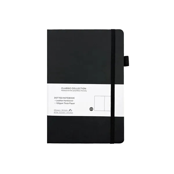 A5 Leather Dotted Notebook 8