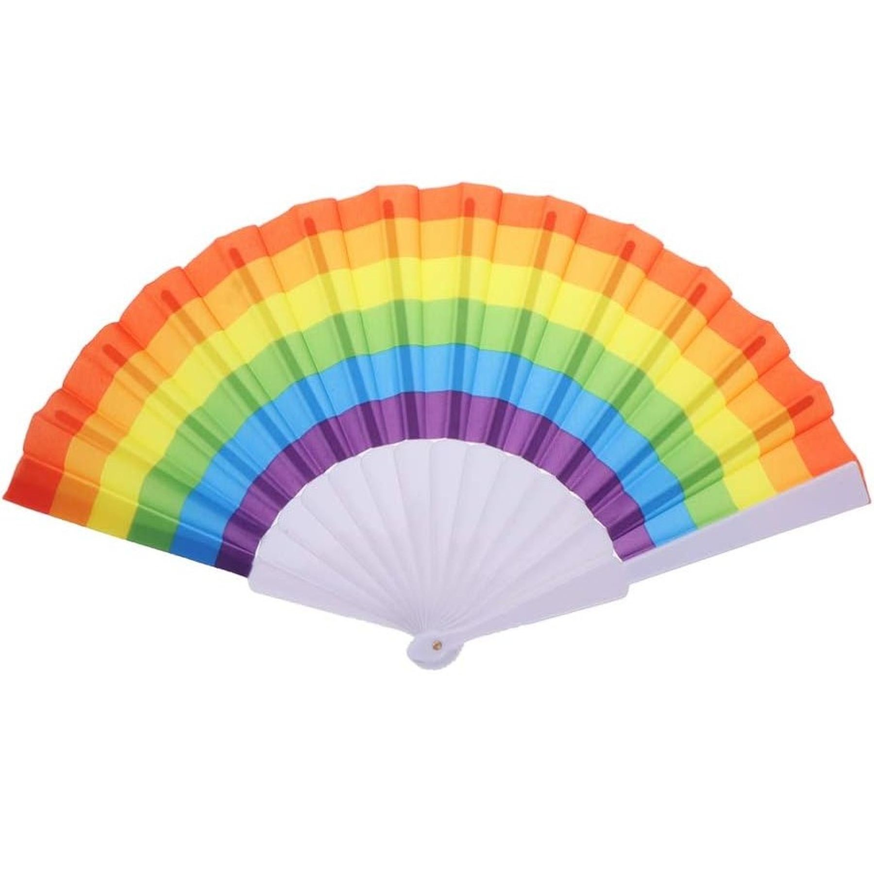 9 Inch Rainbow Pride Folding Hand Fans For Edm Music Club Event 7