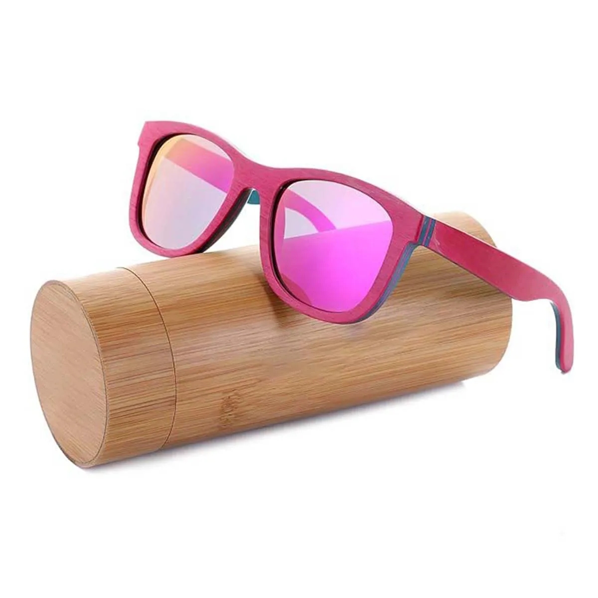 Natural Bamboo Sunglasses Case 5