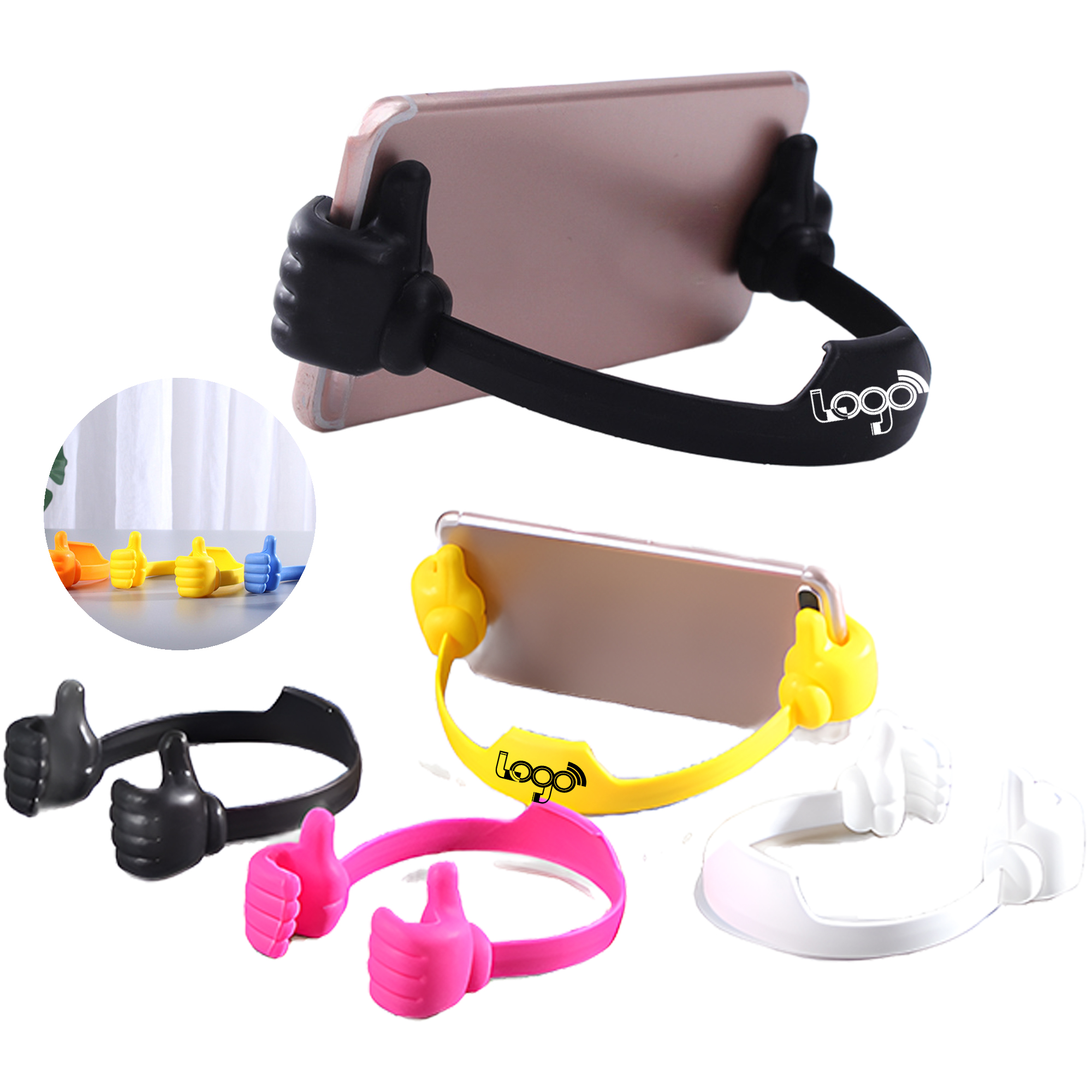 MOQ 50 Adjustable Thumbs-Up Phone Holder Stand 1