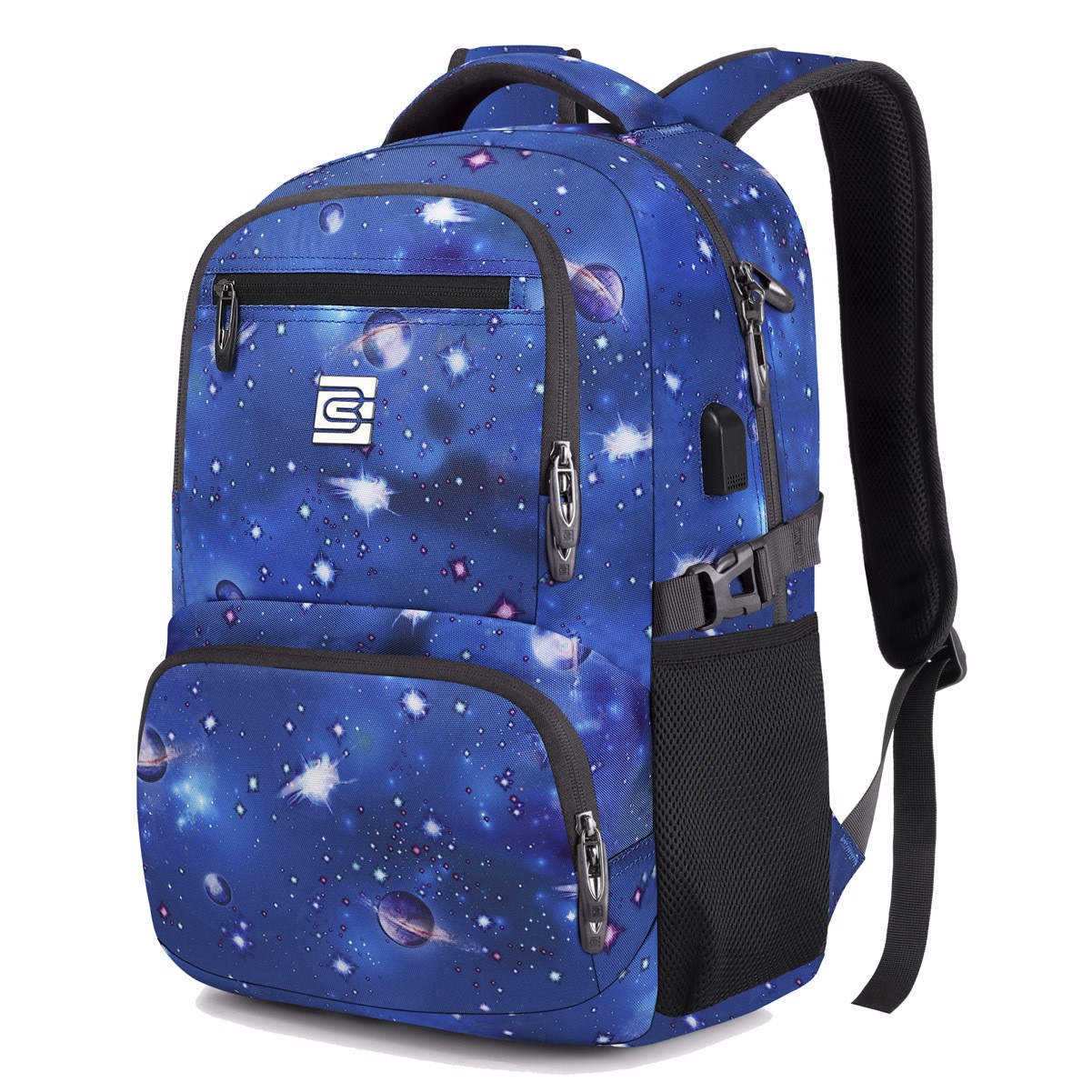 Slim Travel Laptop Backpack w/ USB Charging Port Waterproof College Computer Bag Fits 15.6'' Laptop 4