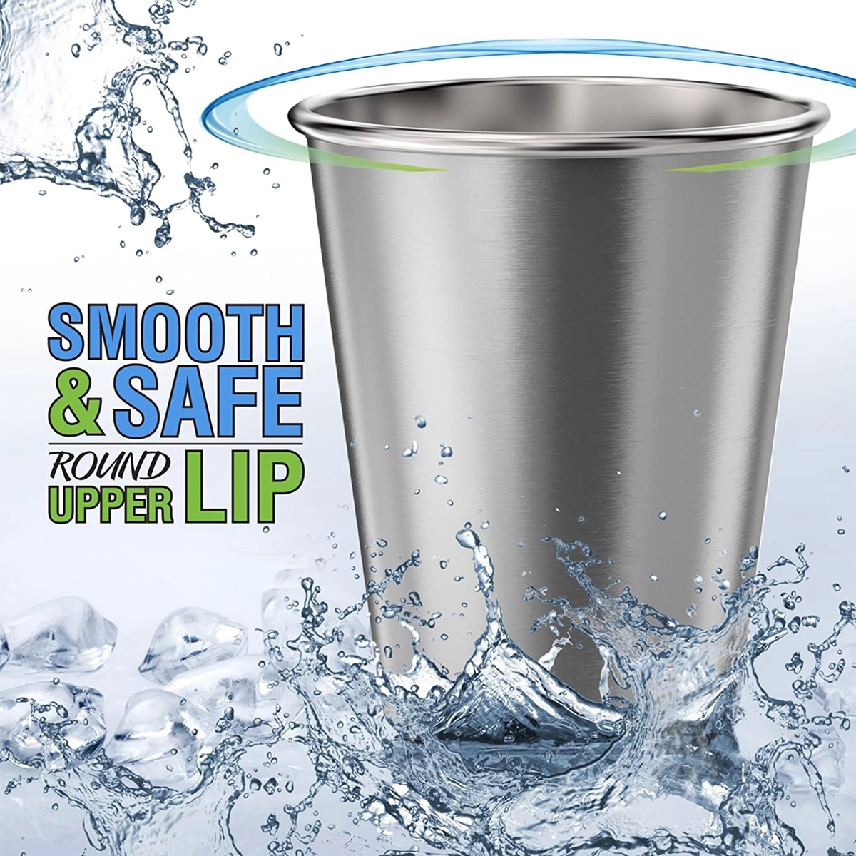 16 Ounce Stainless Steel Pint Cups 3