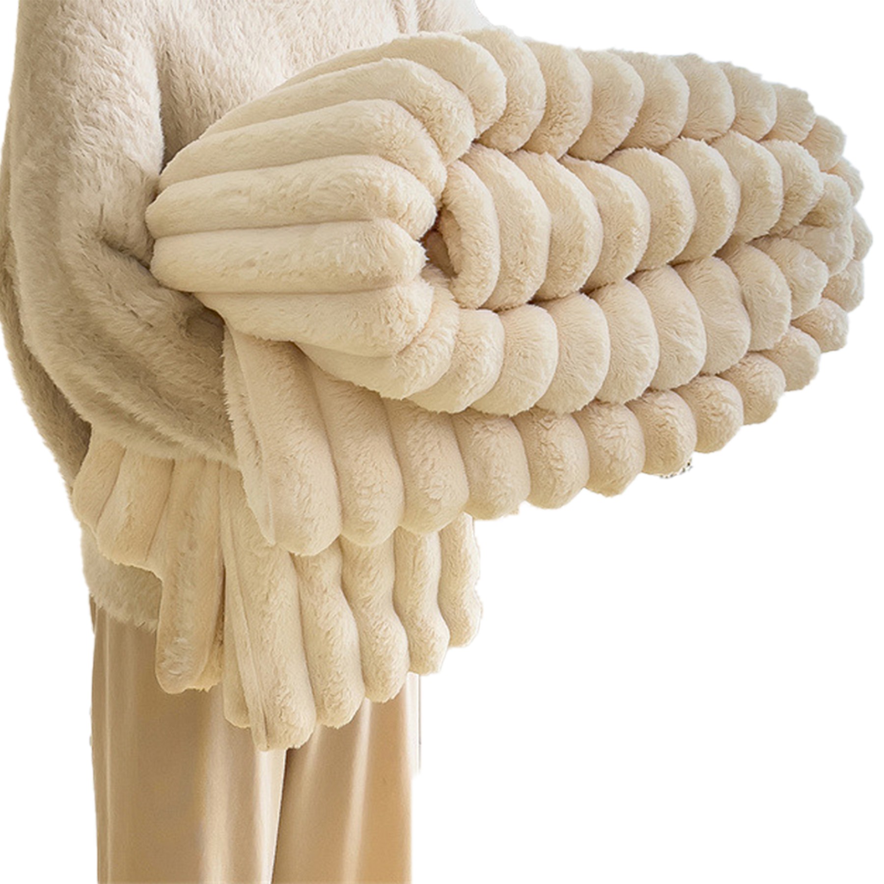 Light Luxury Rabbit Fur Blanket 2