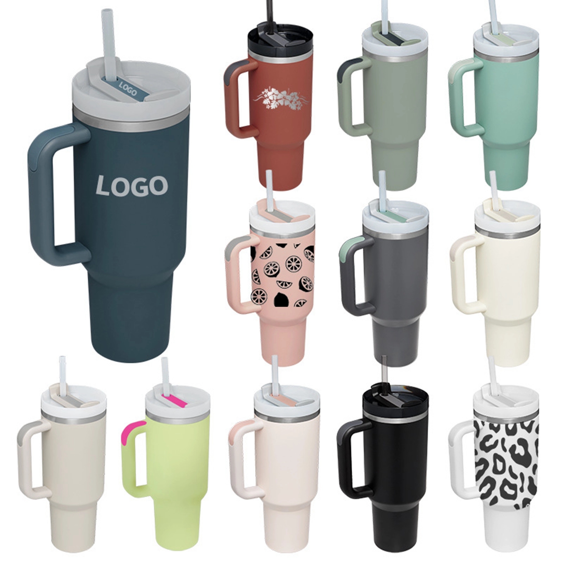 40 Oz. Vacuum Tumbler with Handle & Straw 4
