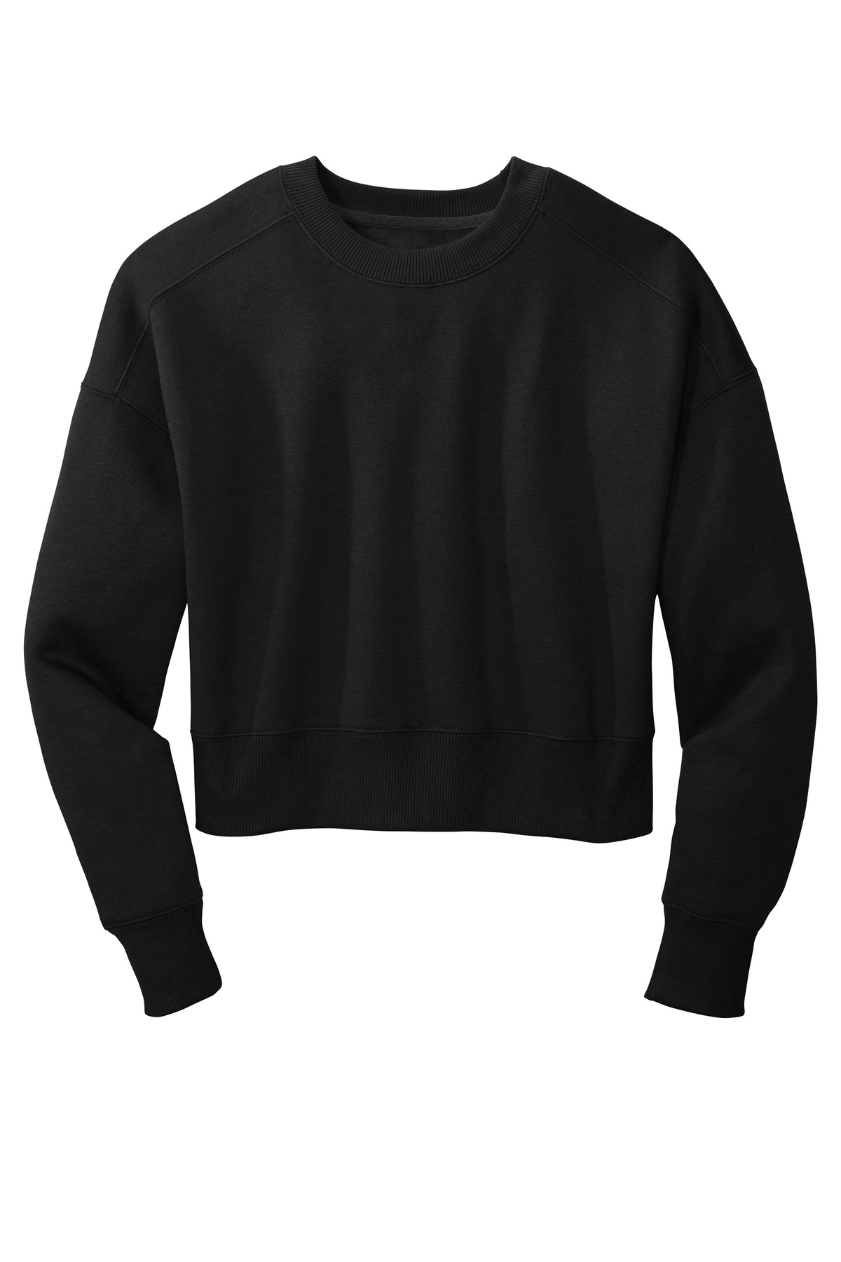 District Women's Perfect Weight Fleece Cropped Crew DT1105 1