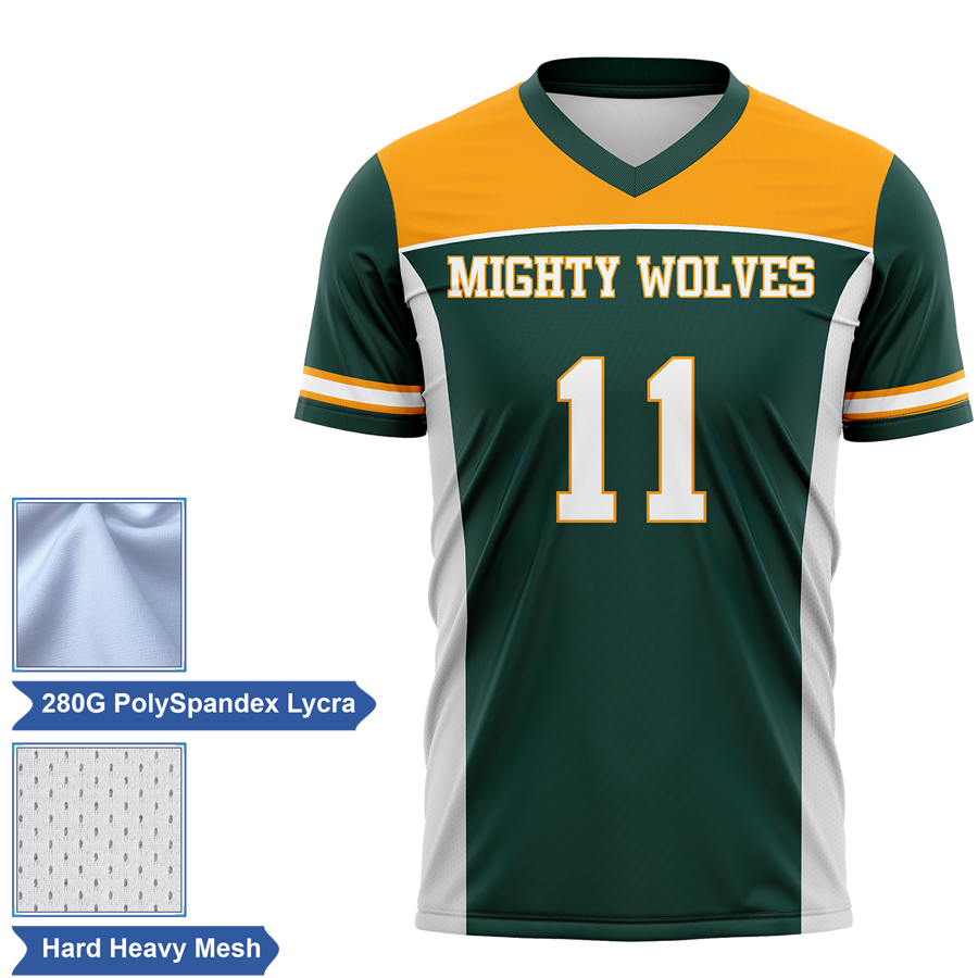 Men's & Kids' Premium Sublimation Football Fanwear Jersey - Spandex with Mesh Siding 5